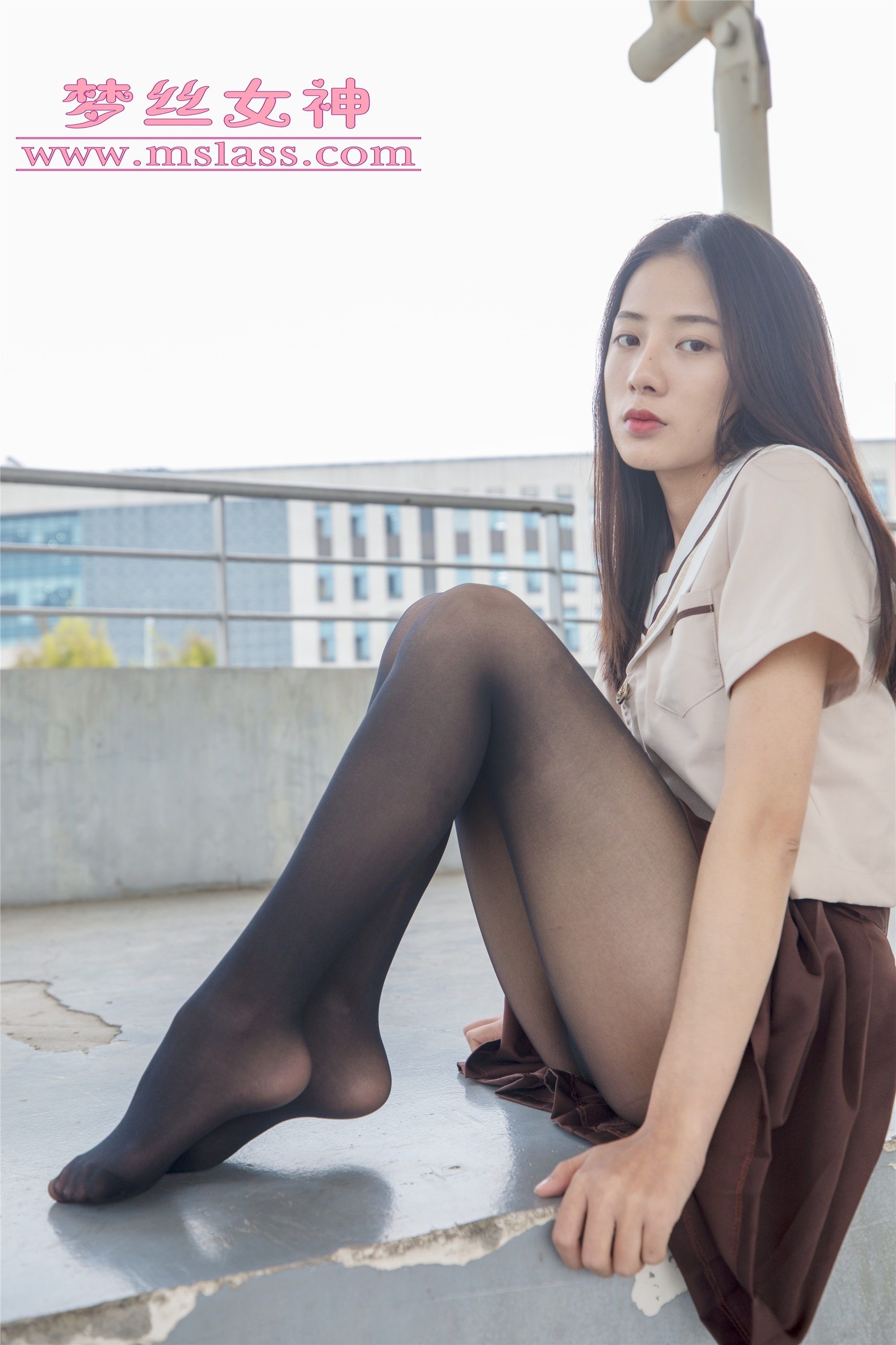 Mslass dream silk goddess JK black stockings of Xuexin College