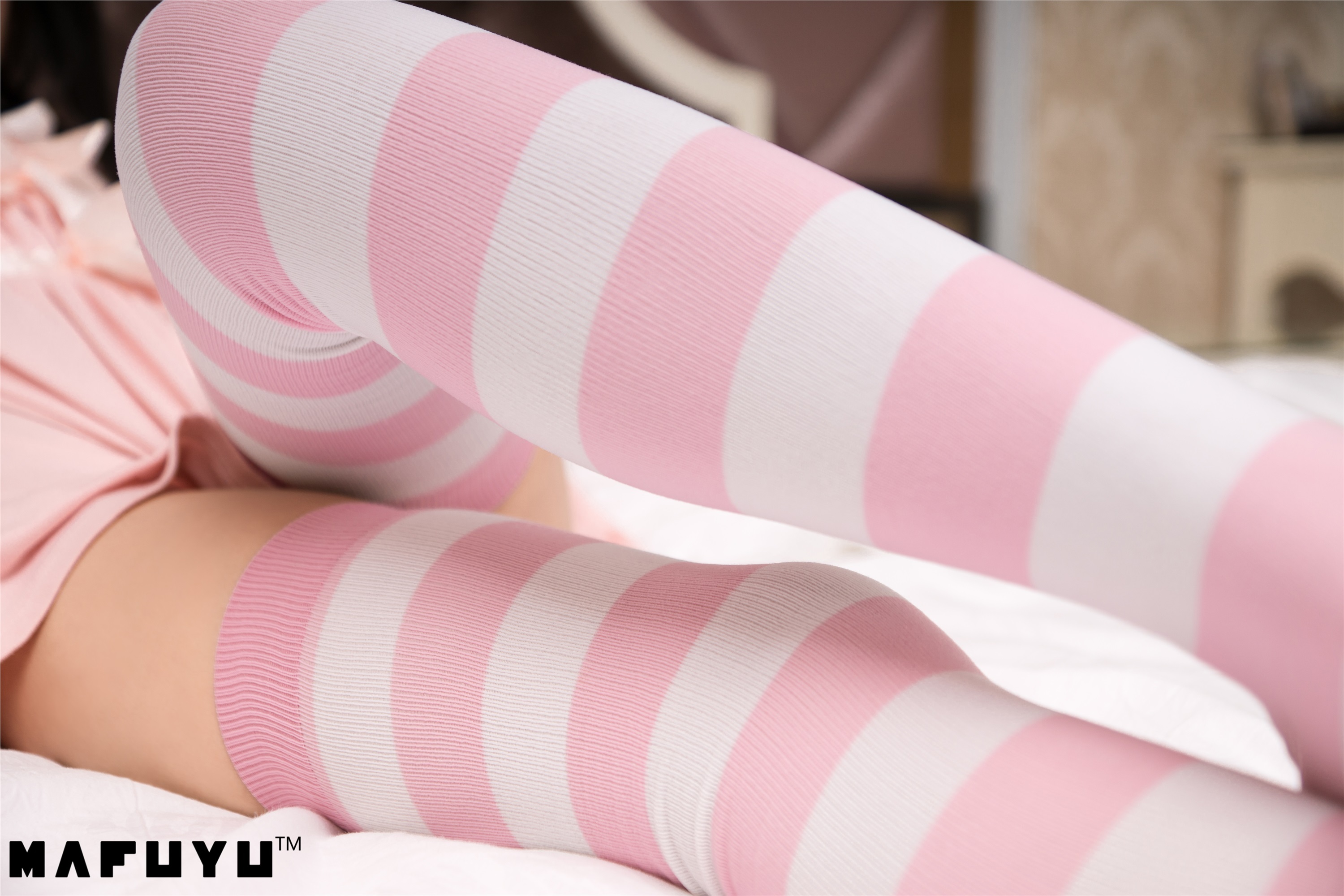 Shenle banzhen winter series - pink and white stripe series