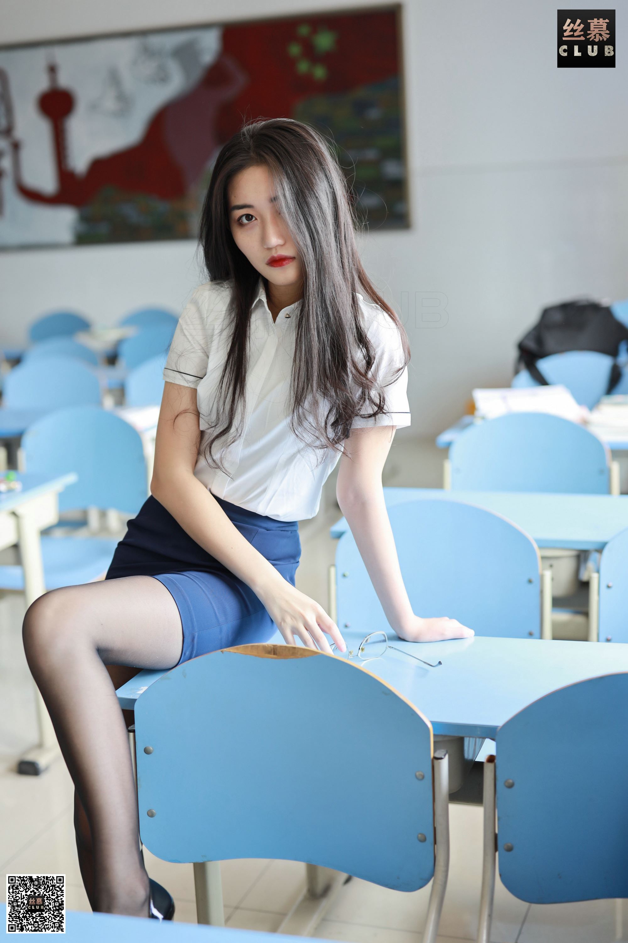 Simu photo sm083 Shuangshuang - Dream female teacher