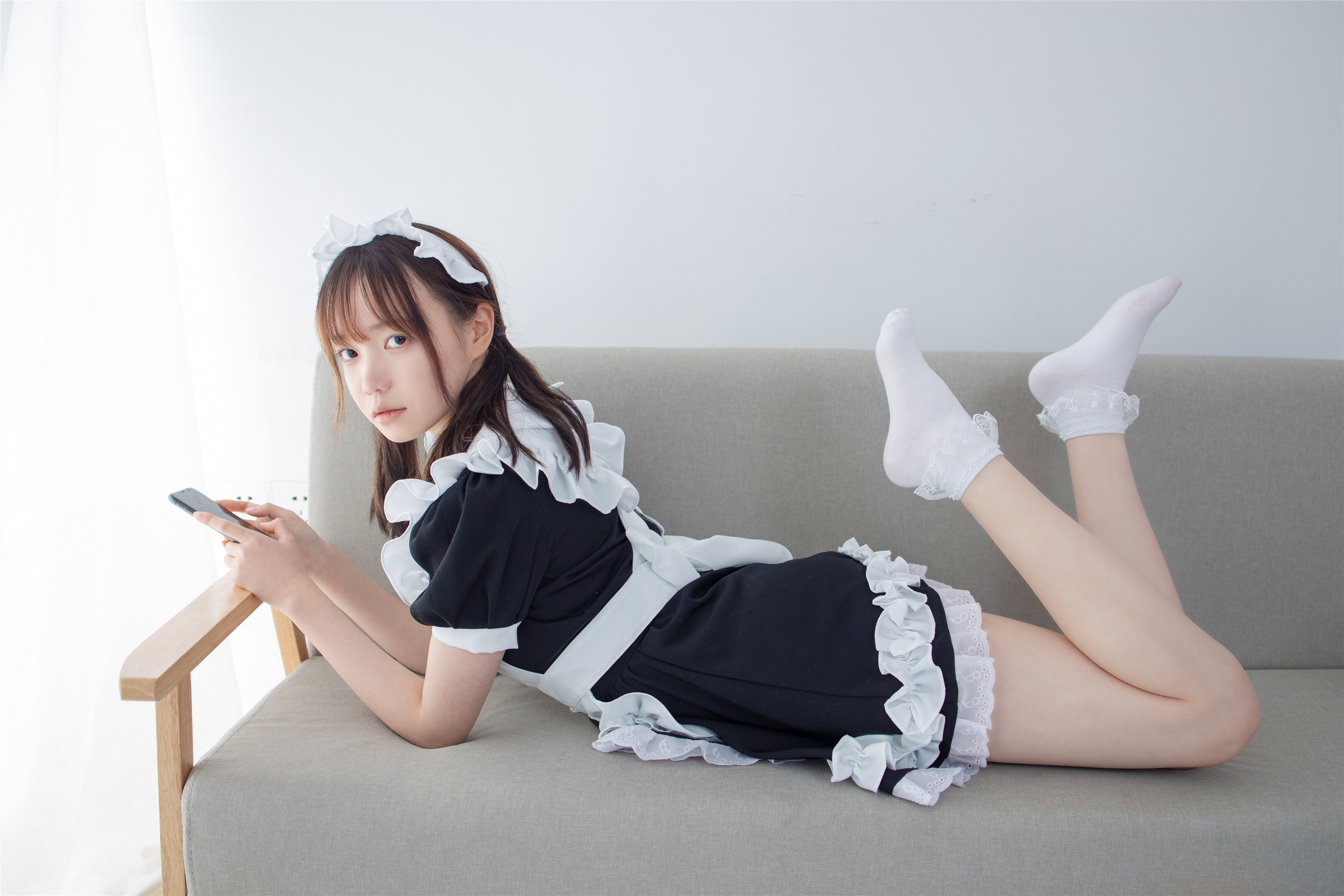 Laurie foot photo jkfun-051 aika lace socks maid