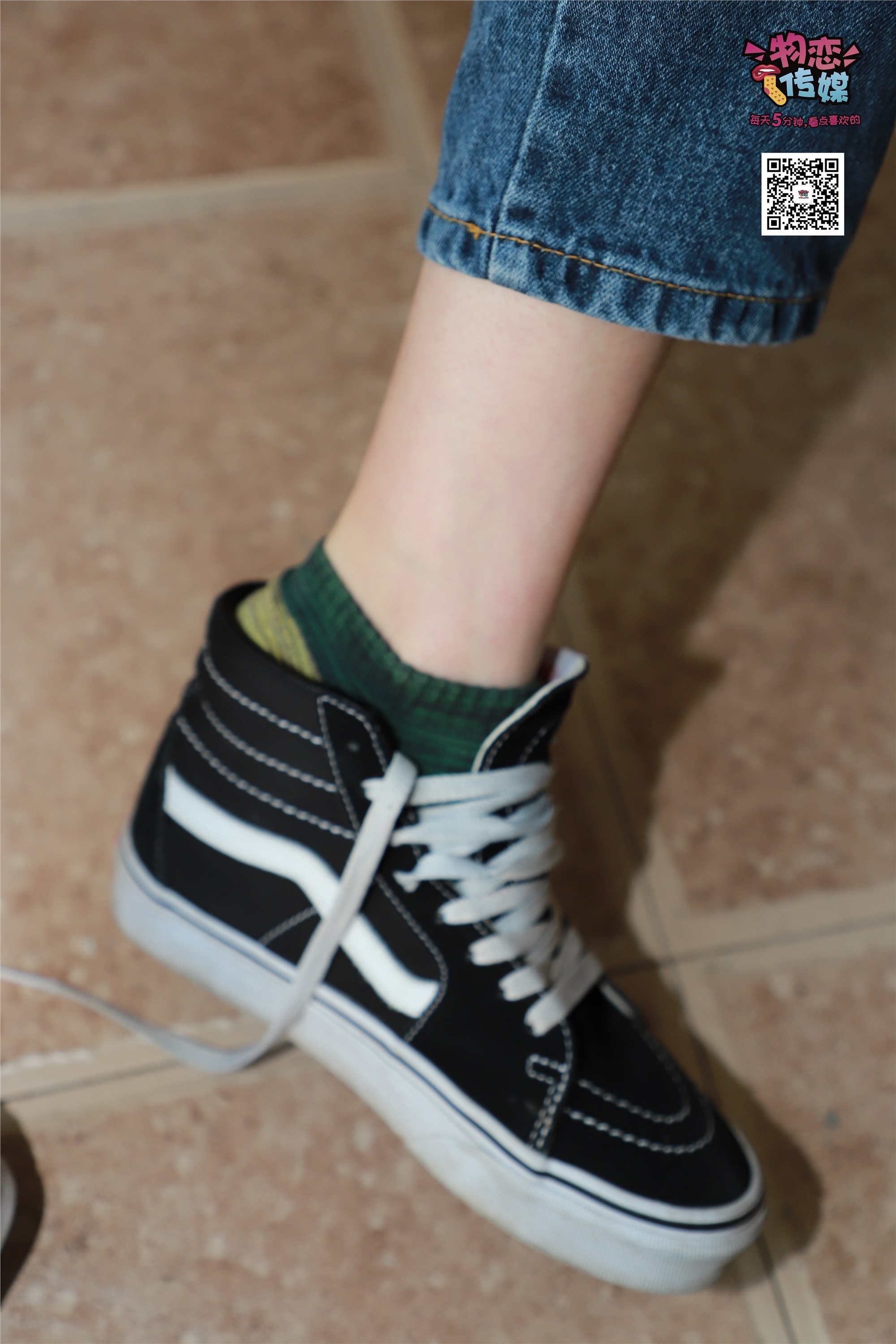 Love media No.001 vans and cotton stockings of Freshmen in Qingchun Department