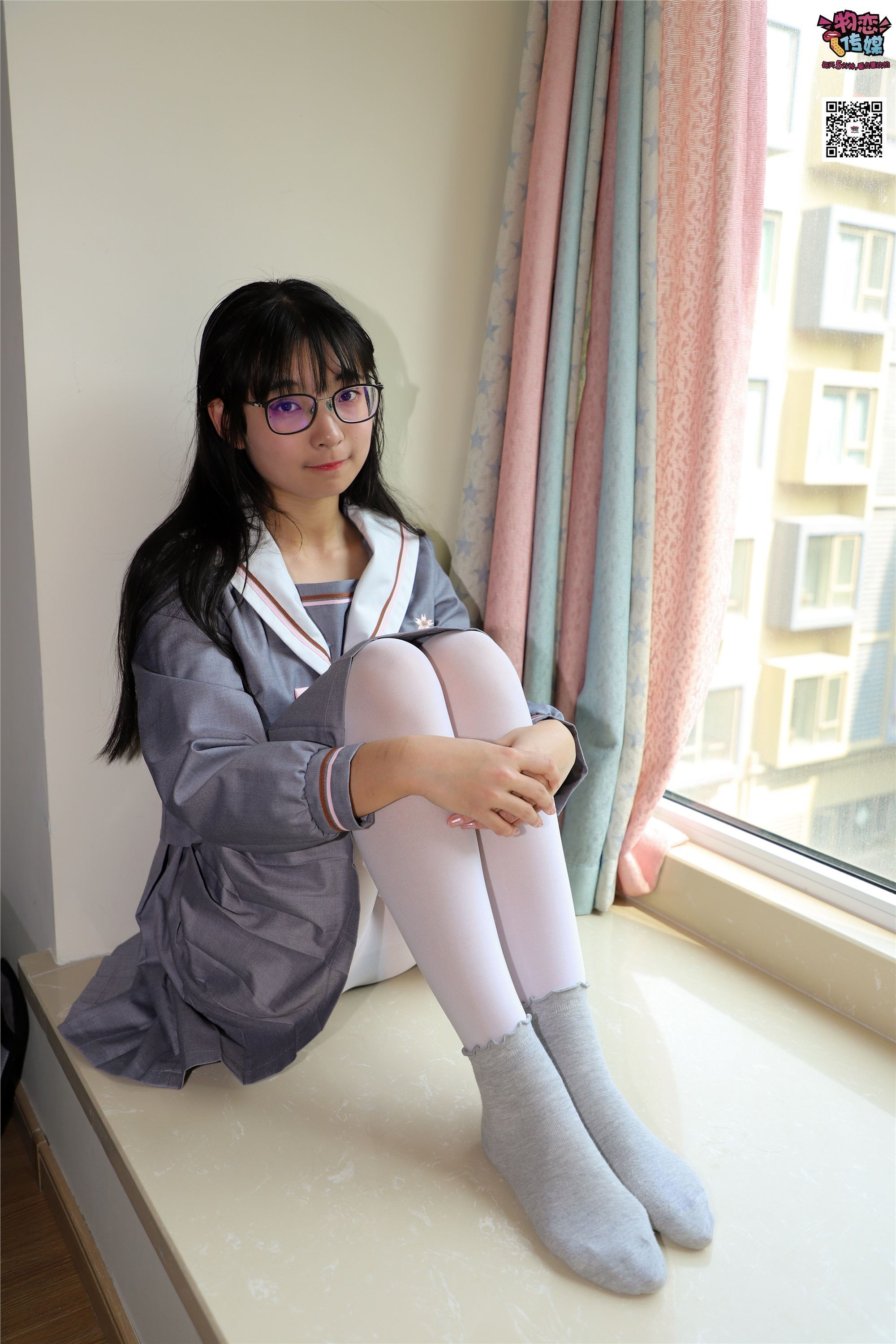 Love media No.005 JK uniform high school little sister, cotton stockings and silk stockings