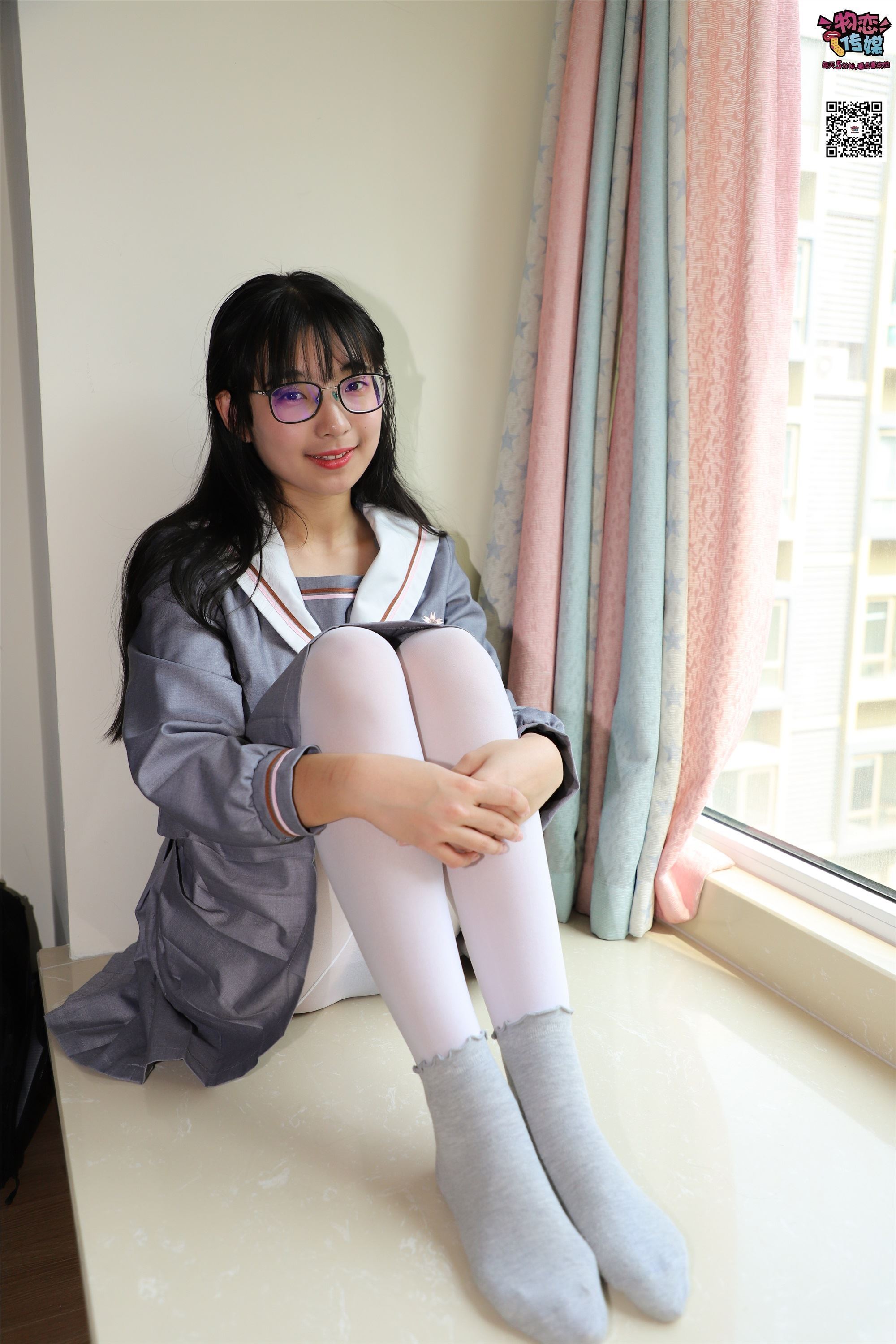 Love media No.005 JK uniform high school little sister, cotton stockings and silk stockings