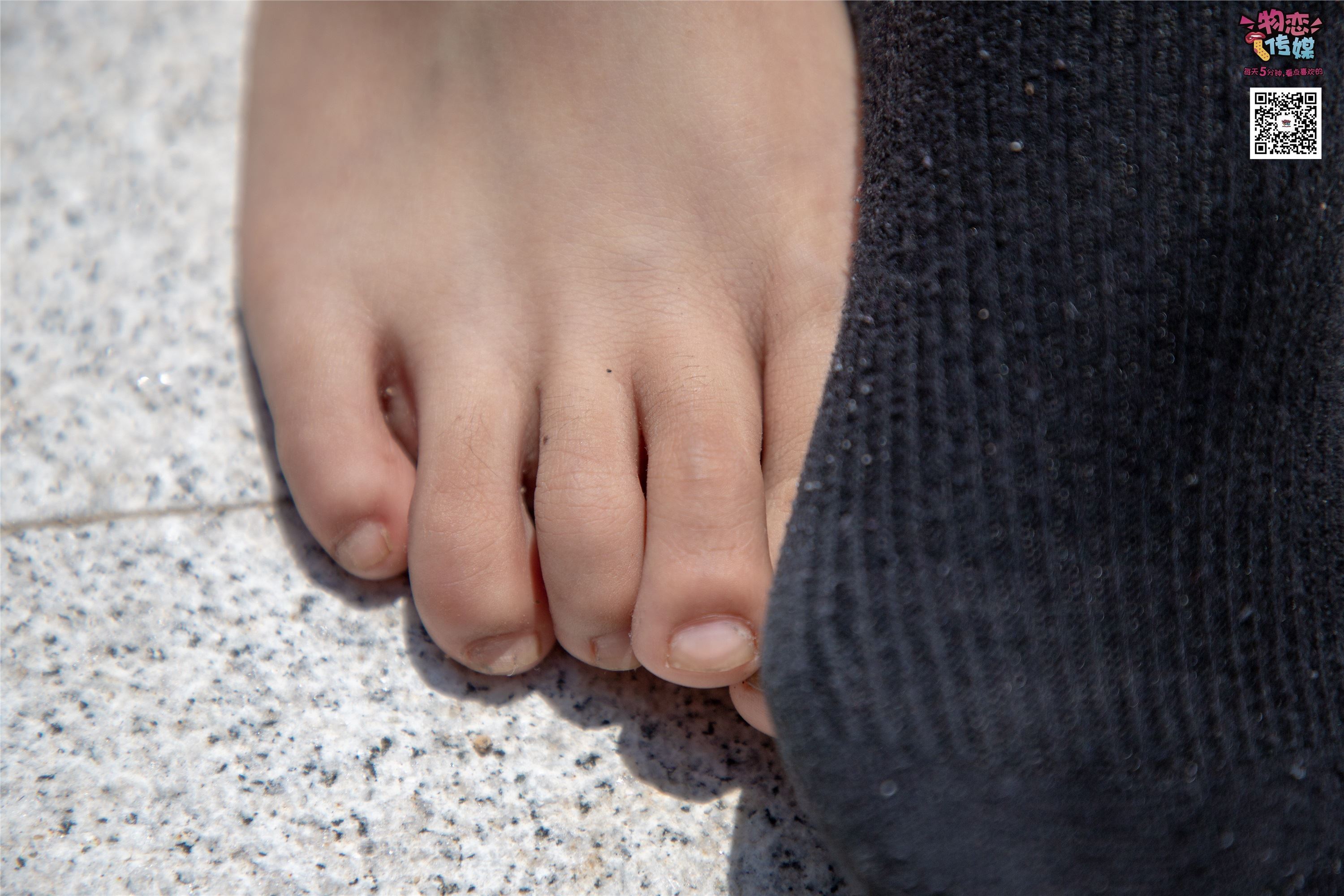 Love media no.011 pure girl next door, white shoes with black socks, cool summer