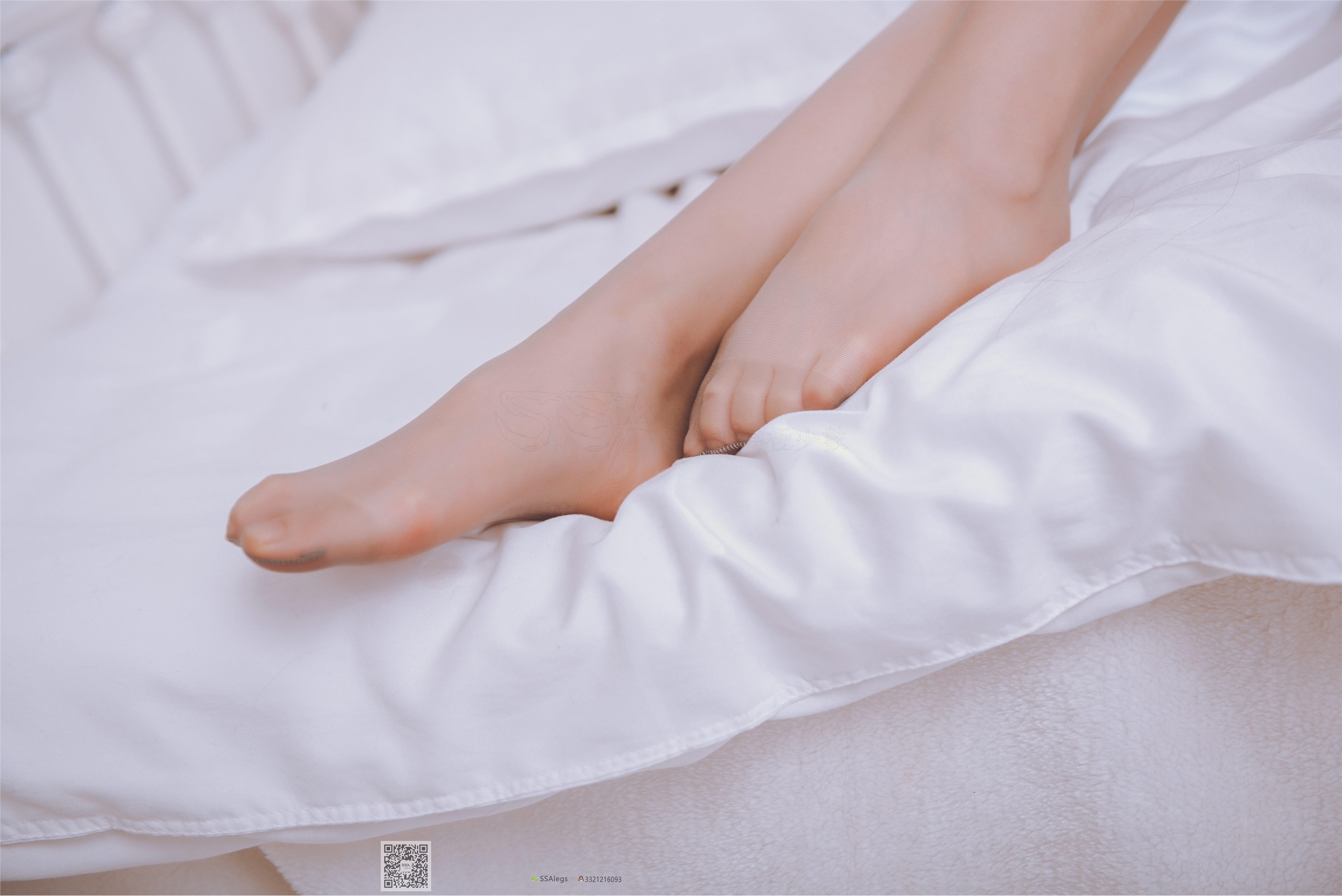 SSA silk society issue 020 little Qiqi sexy female secretary's boudoir high end grey silk feet