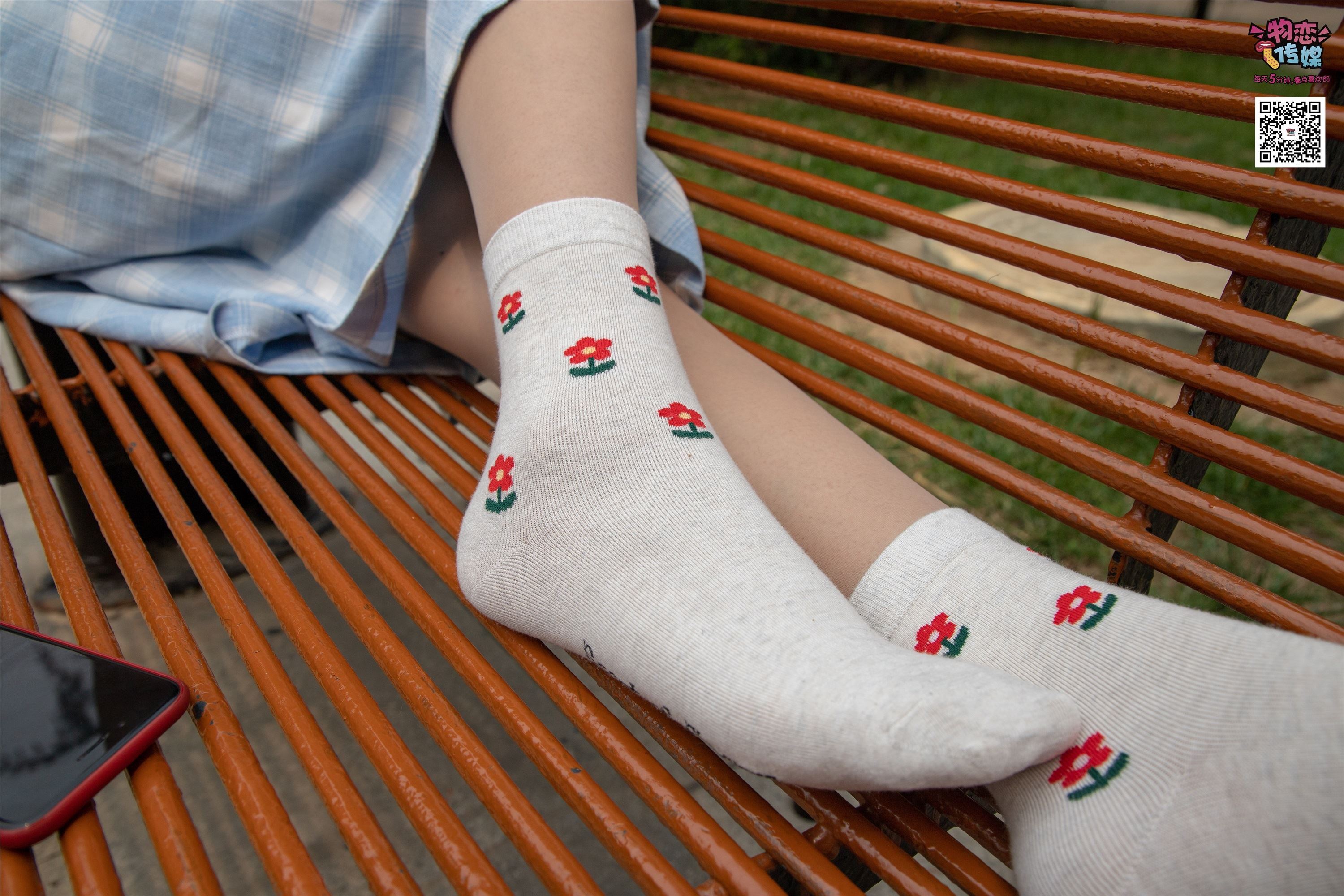 Love media no.016 classic is no need to pick pieces, transparent meat with pure white cotton socks