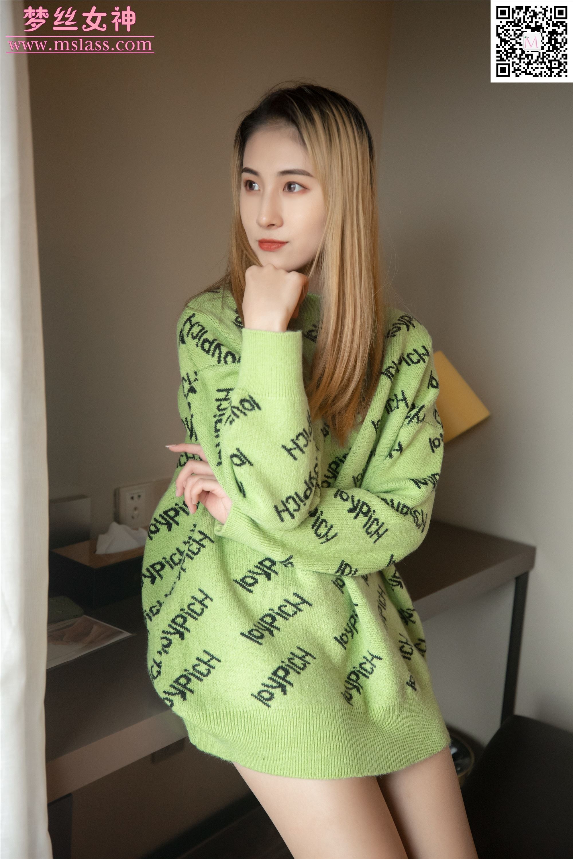 MSLASS梦丝女神 2019-11-27 Vol.075 小允儿 喜欢绿绿的衣服