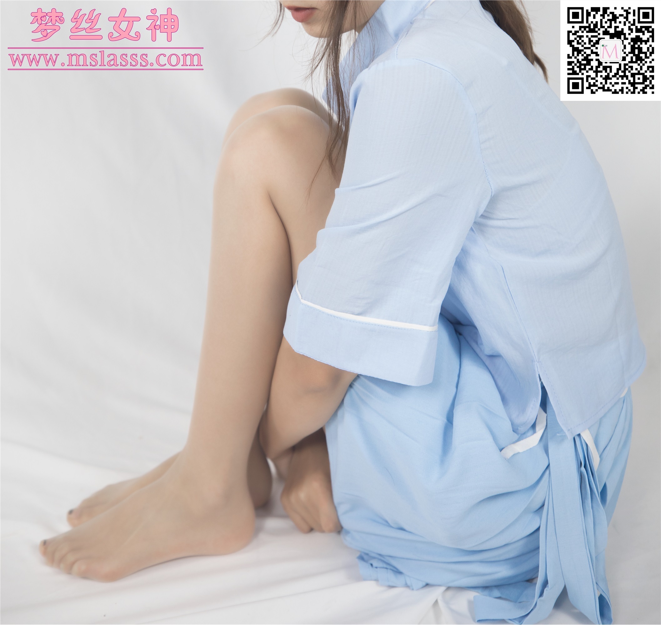 Mslass dream silk goddess 2020-01-01 vol.086 Yue Yue Blue Fairy Costume
