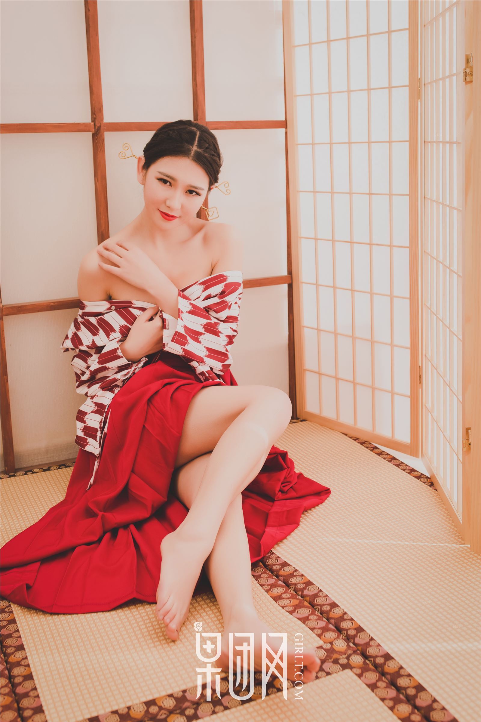 [girl] Guotuan portrait photo NO.115 kimono beauty candy