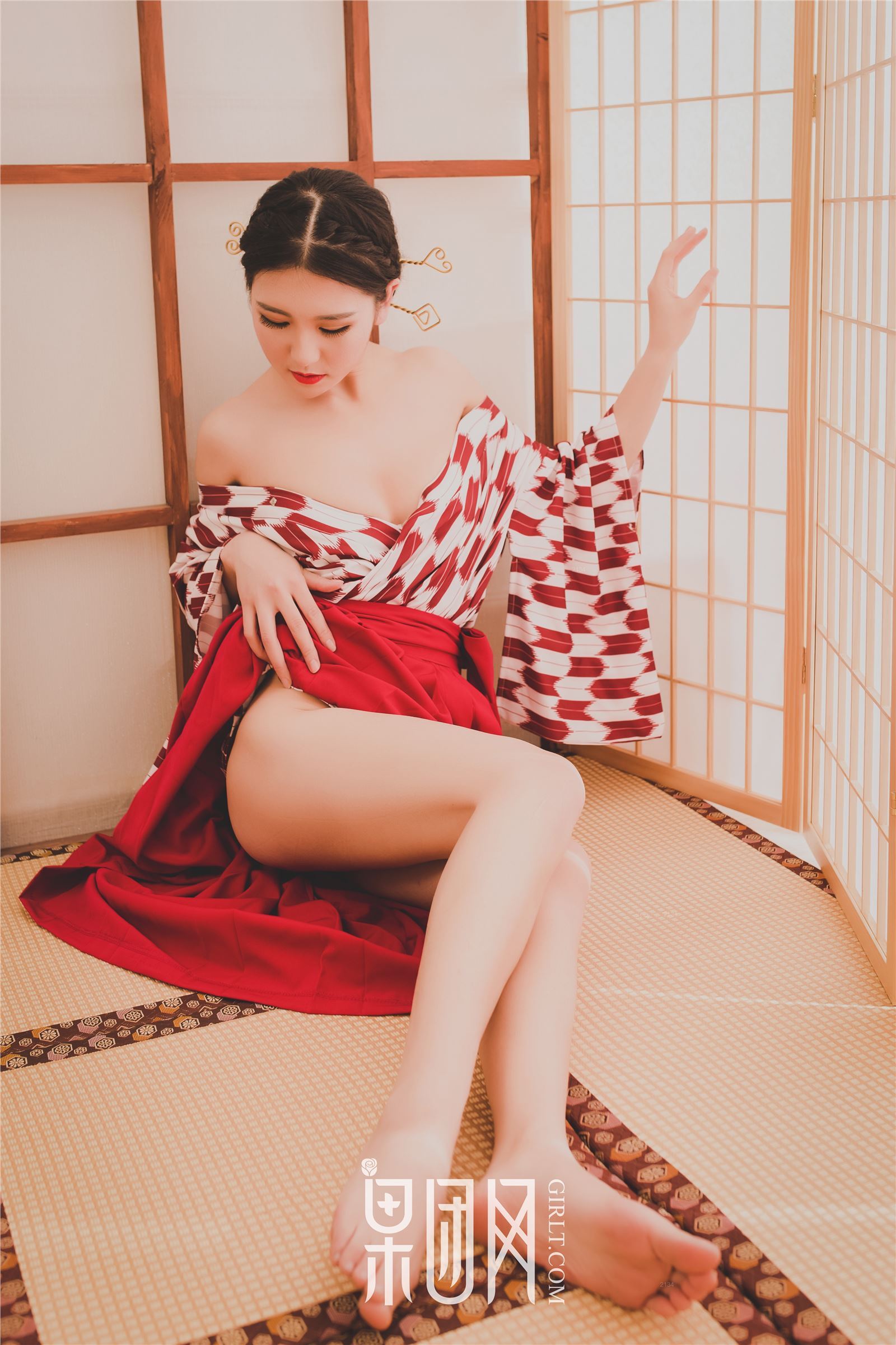 [girl] Guotuan portrait photo NO.115 kimono beauty candy