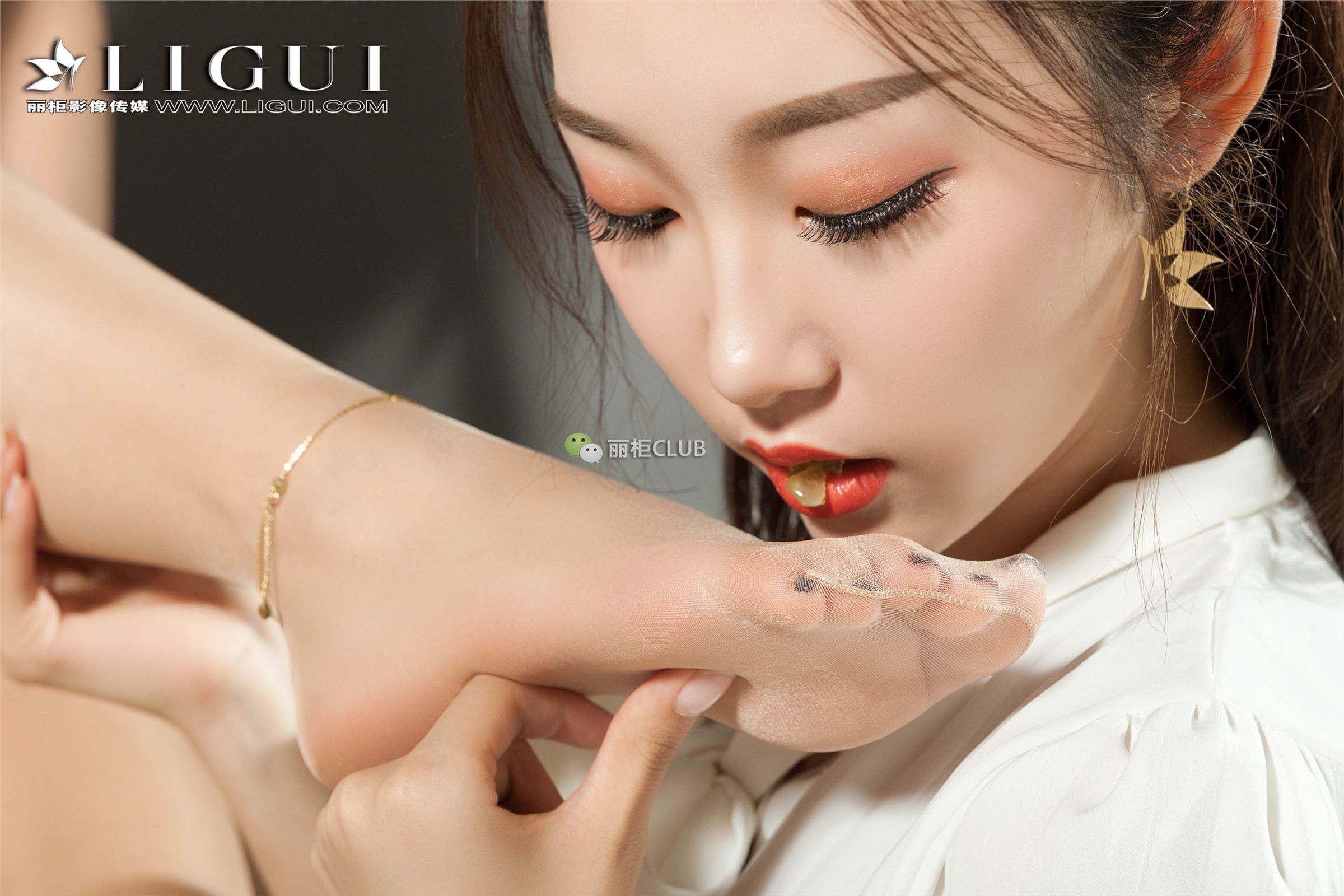 [ligui cabinet] August 17, 2018 online beauty model ice cream  Xiaoxiao