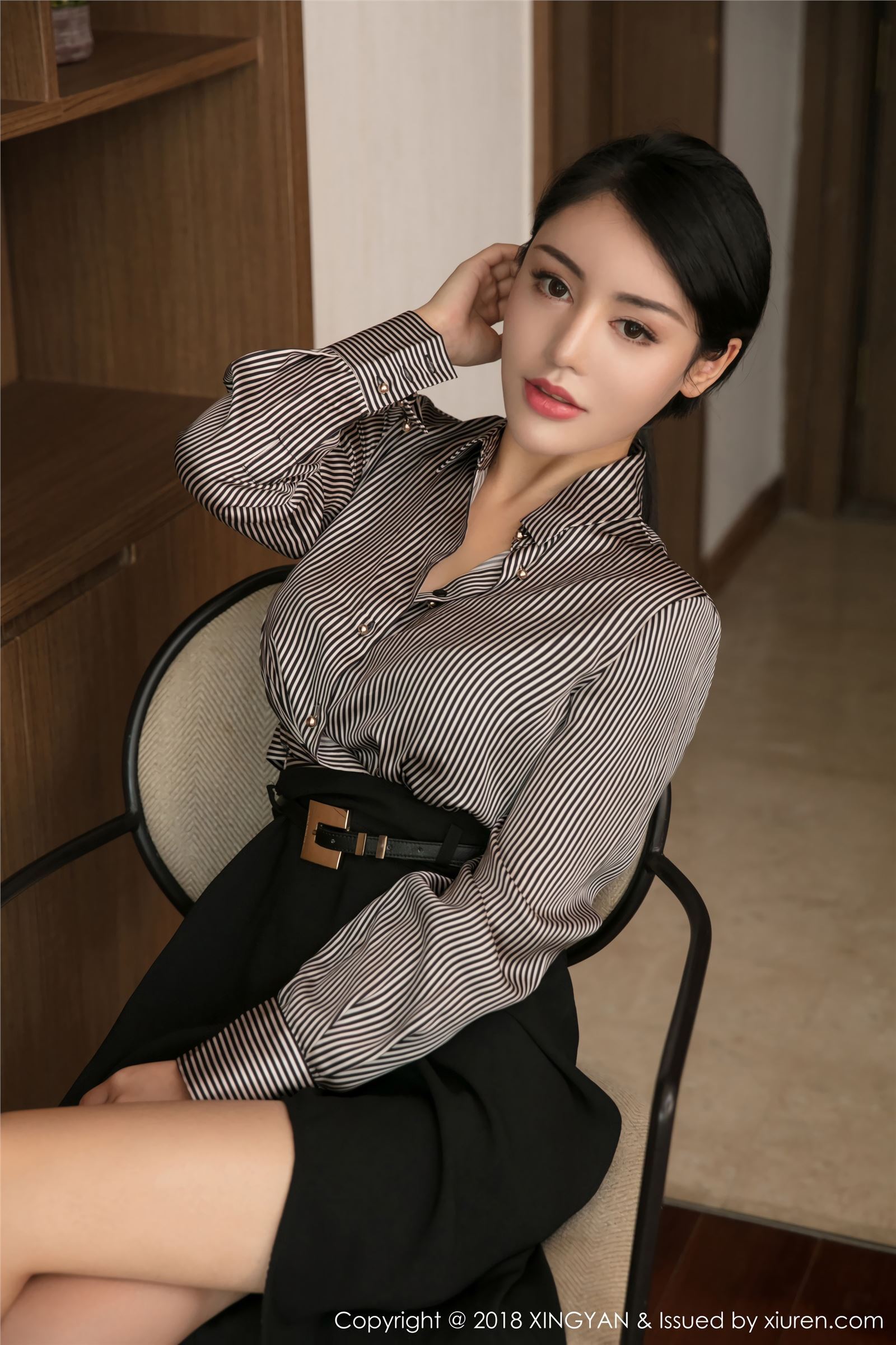 [Xingyan society] photo on January 23, 2018 Vol.020 ol female secretary Lu Ziqi