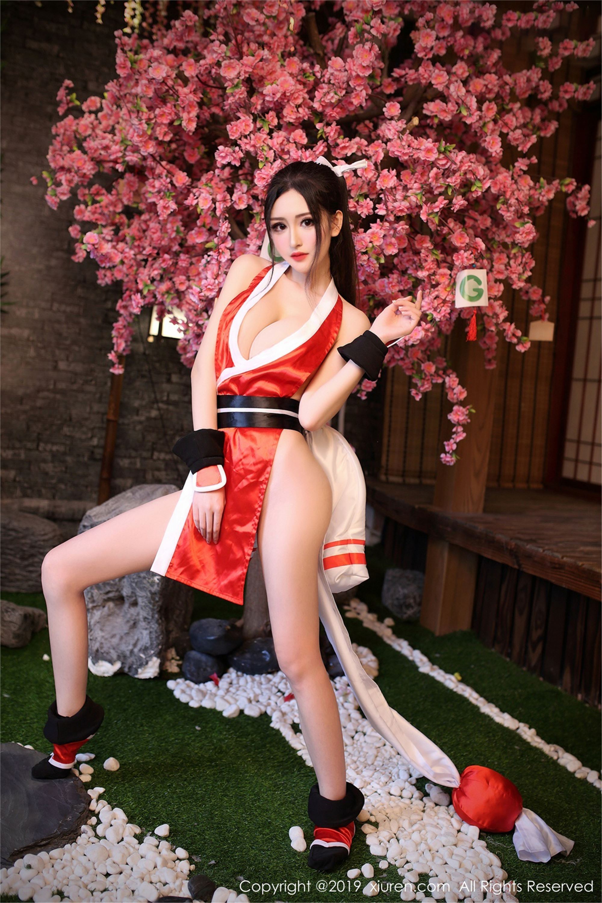 [xiuren.com] May 16, 2019 no.1454 Shen Mengyao cos Diao Chan Xiao Qiao does not know Fire Dance