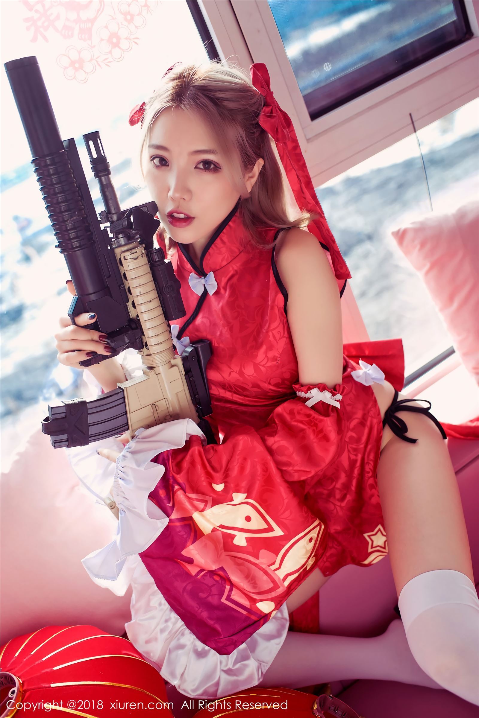 [xiuren.com] photo on January 25, 2018 no.911 cos gun girl Huang lelan