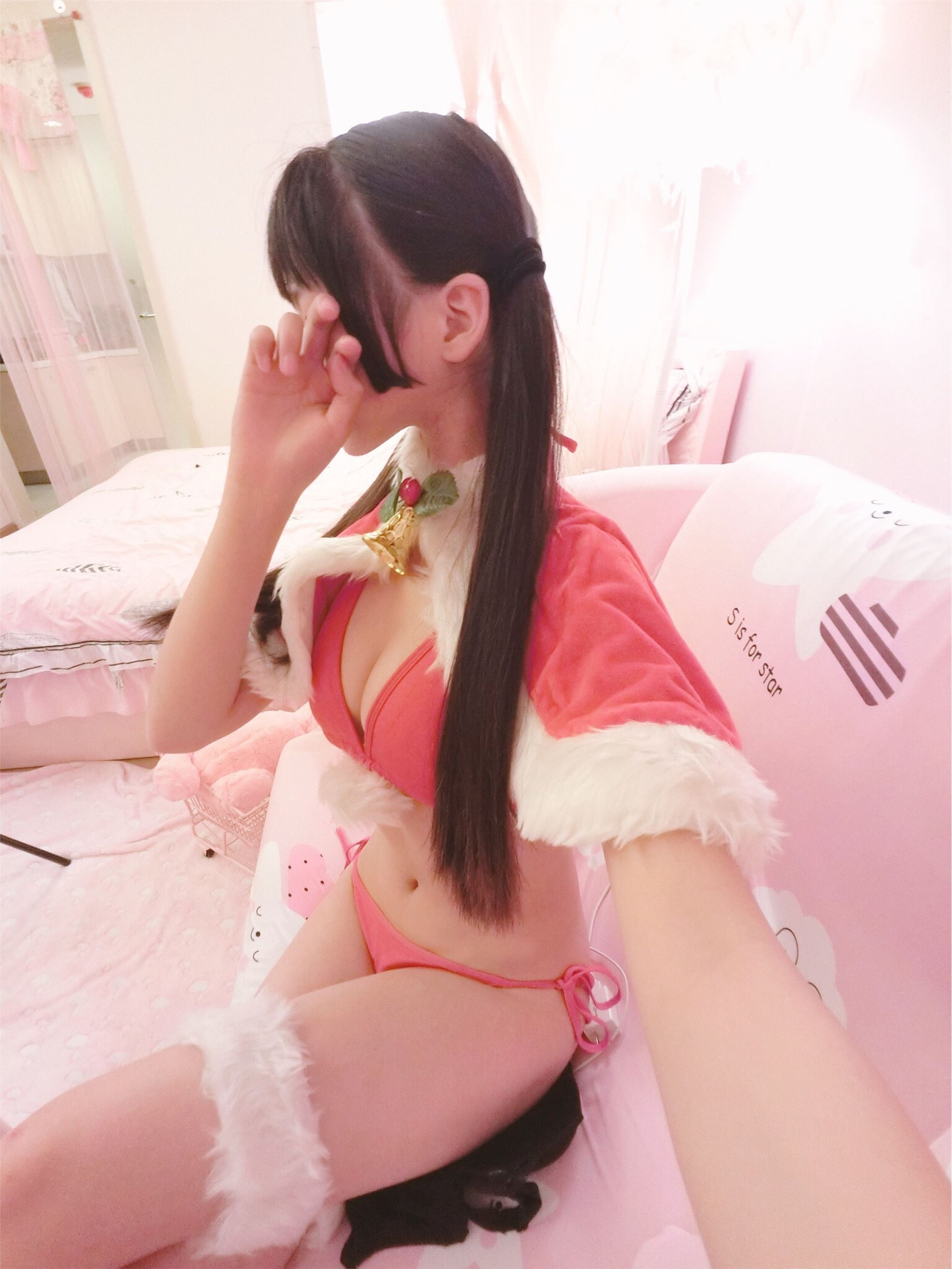 Double horsetail lolixi Christmas swimsuit