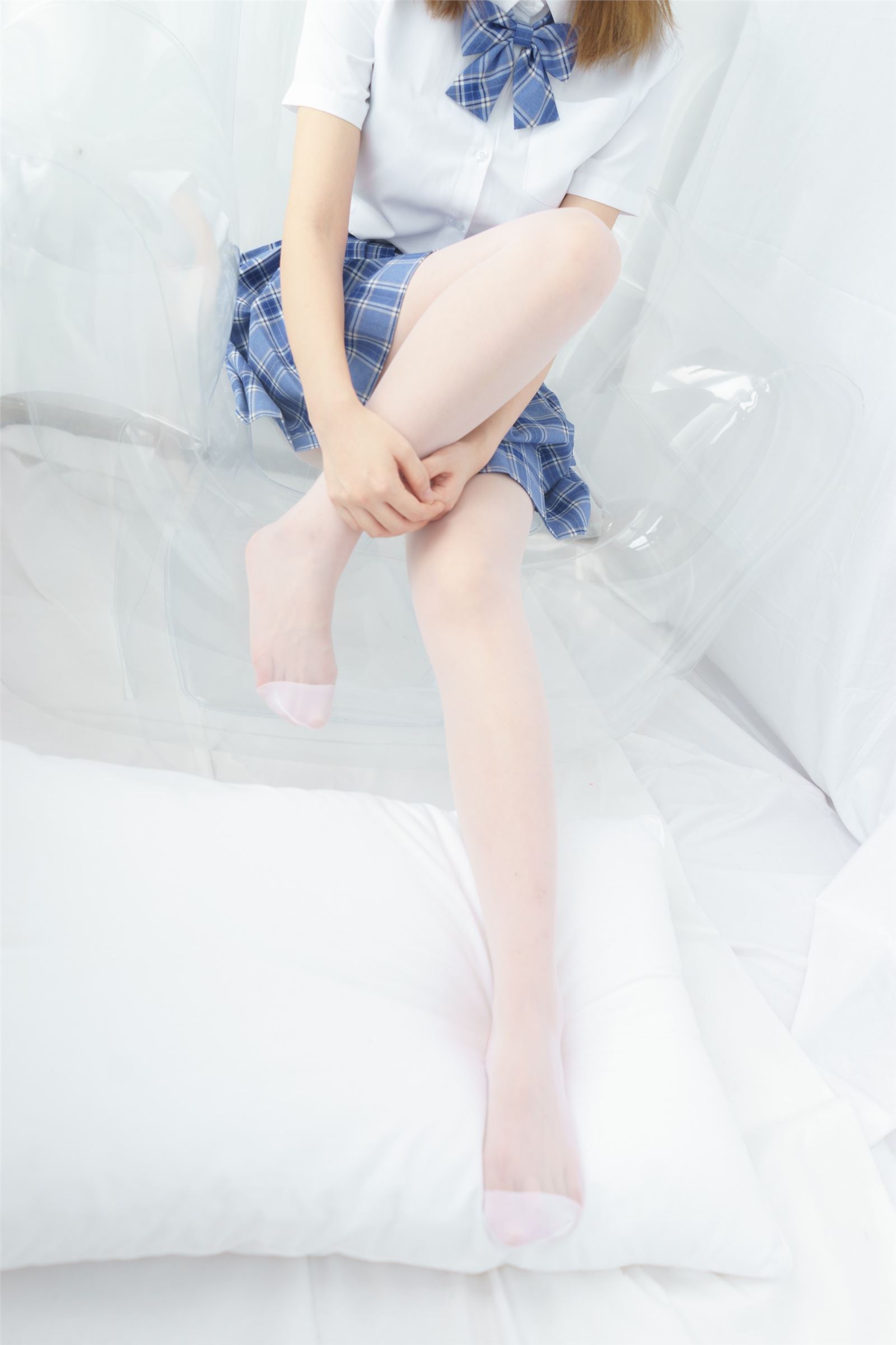 森萝财团写真 - [BETA-030] 蓝色格子裙