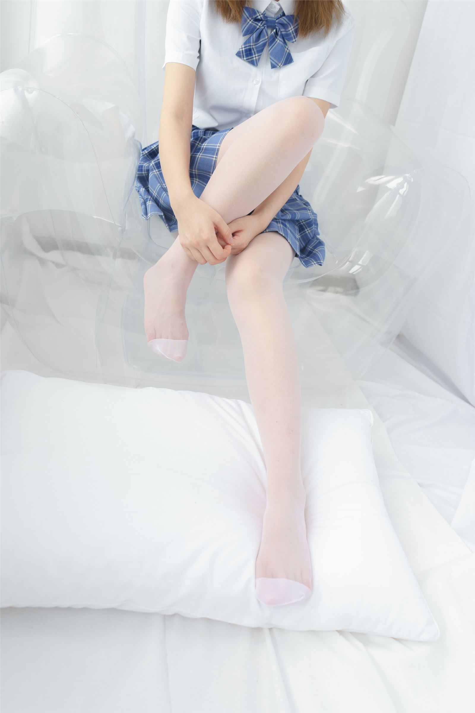 森萝财团写真 - [BETA-030] 蓝色格子裙