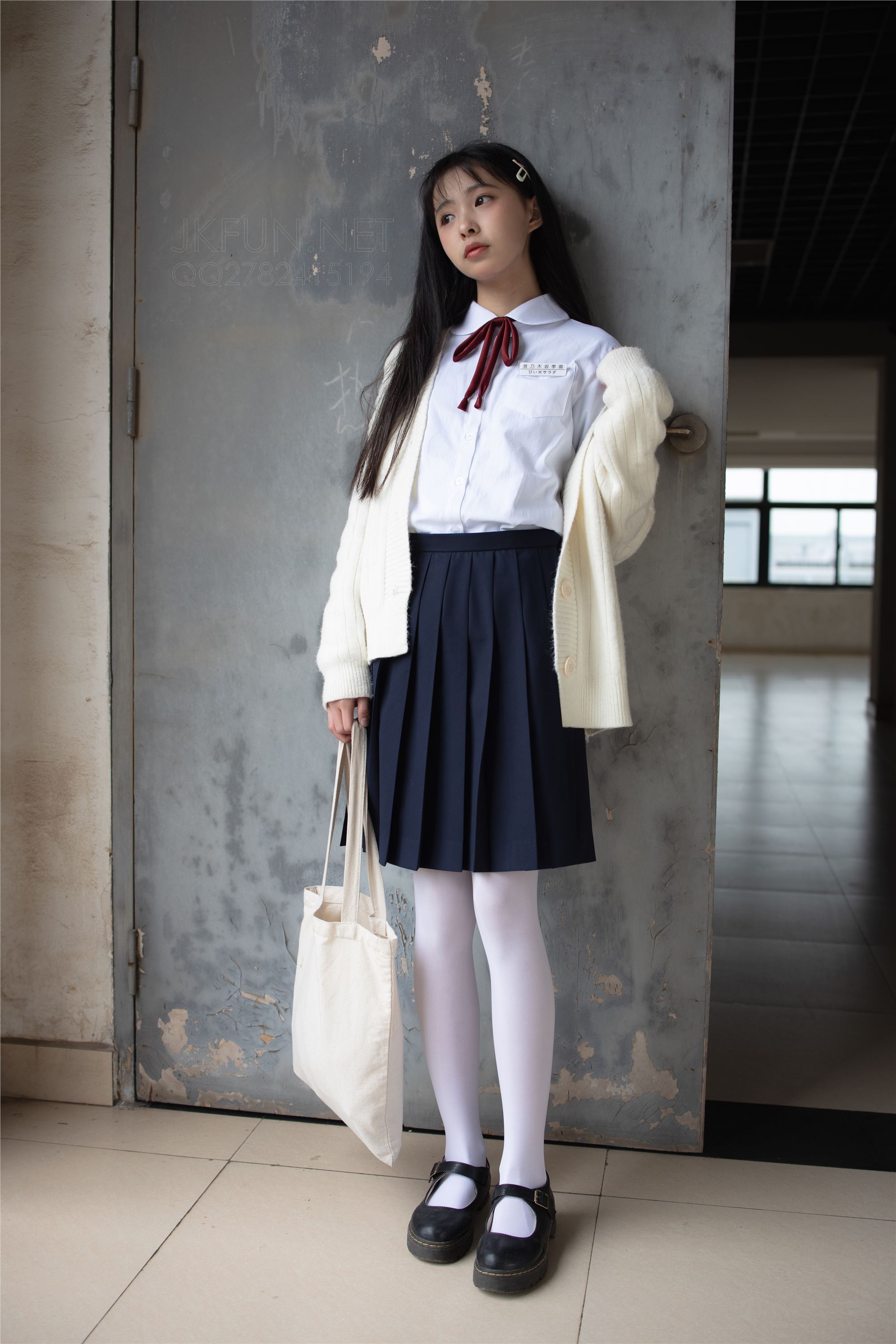 [Sen Luo financial group] Rose's full photo jkfun-001 sweet rice pure white silk schoolgirl