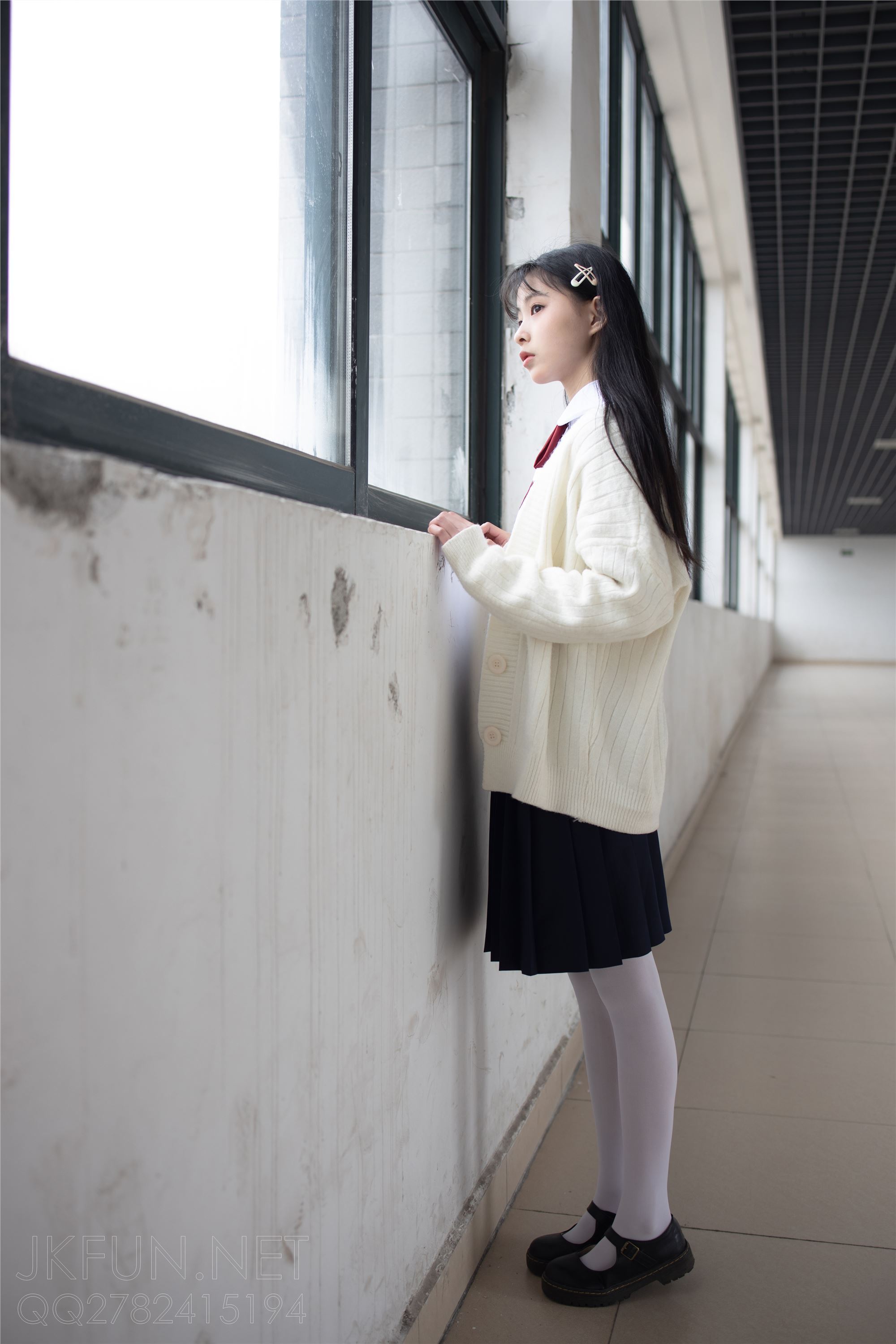 [Sen Luo financial group] Rose's full photo jkfun-001 sweet rice pure white silk schoolgirl