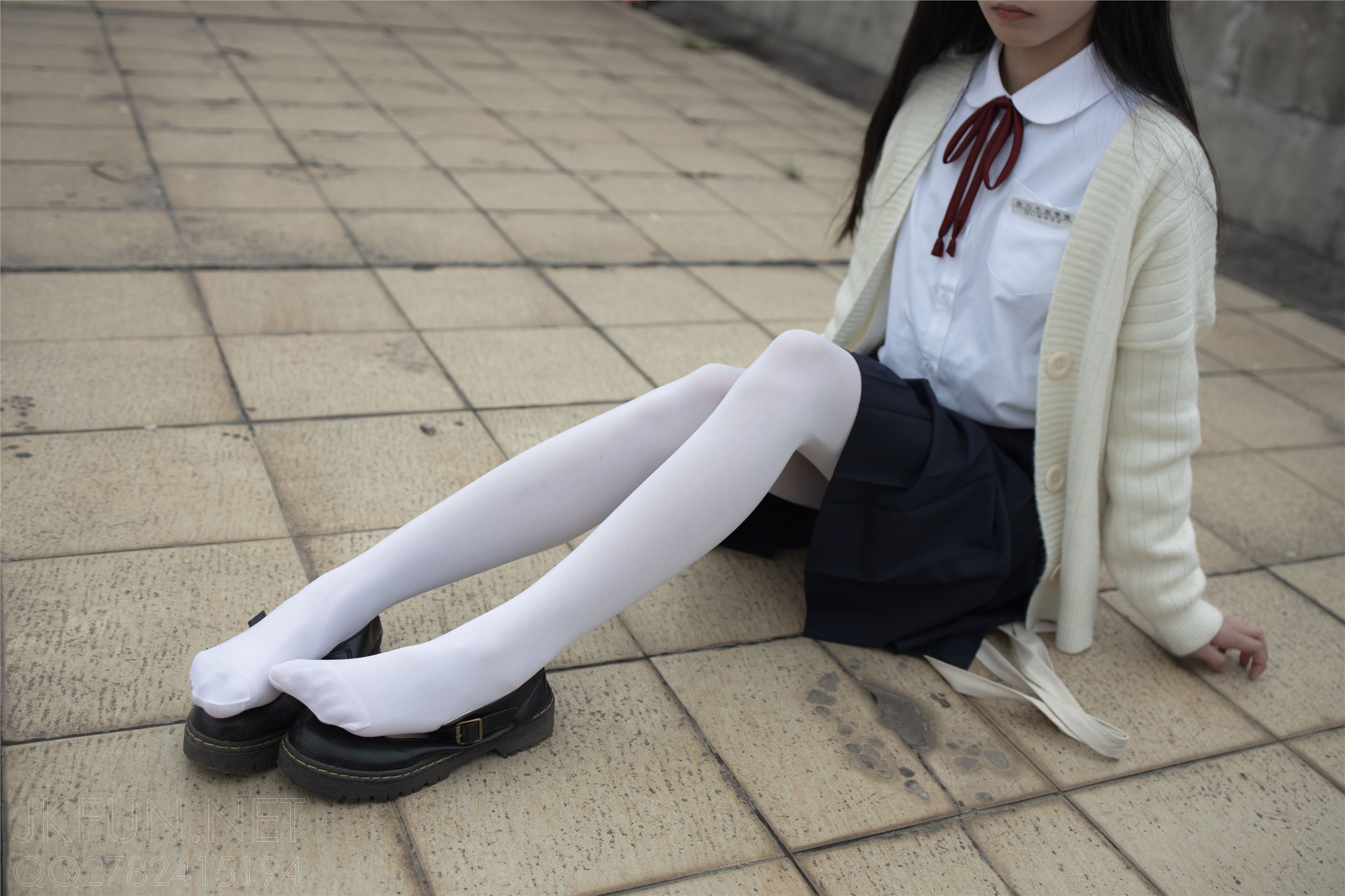 [Sen Luo financial group] Rose's full photo jkfun-001 sweet rice pure white silk schoolgirl