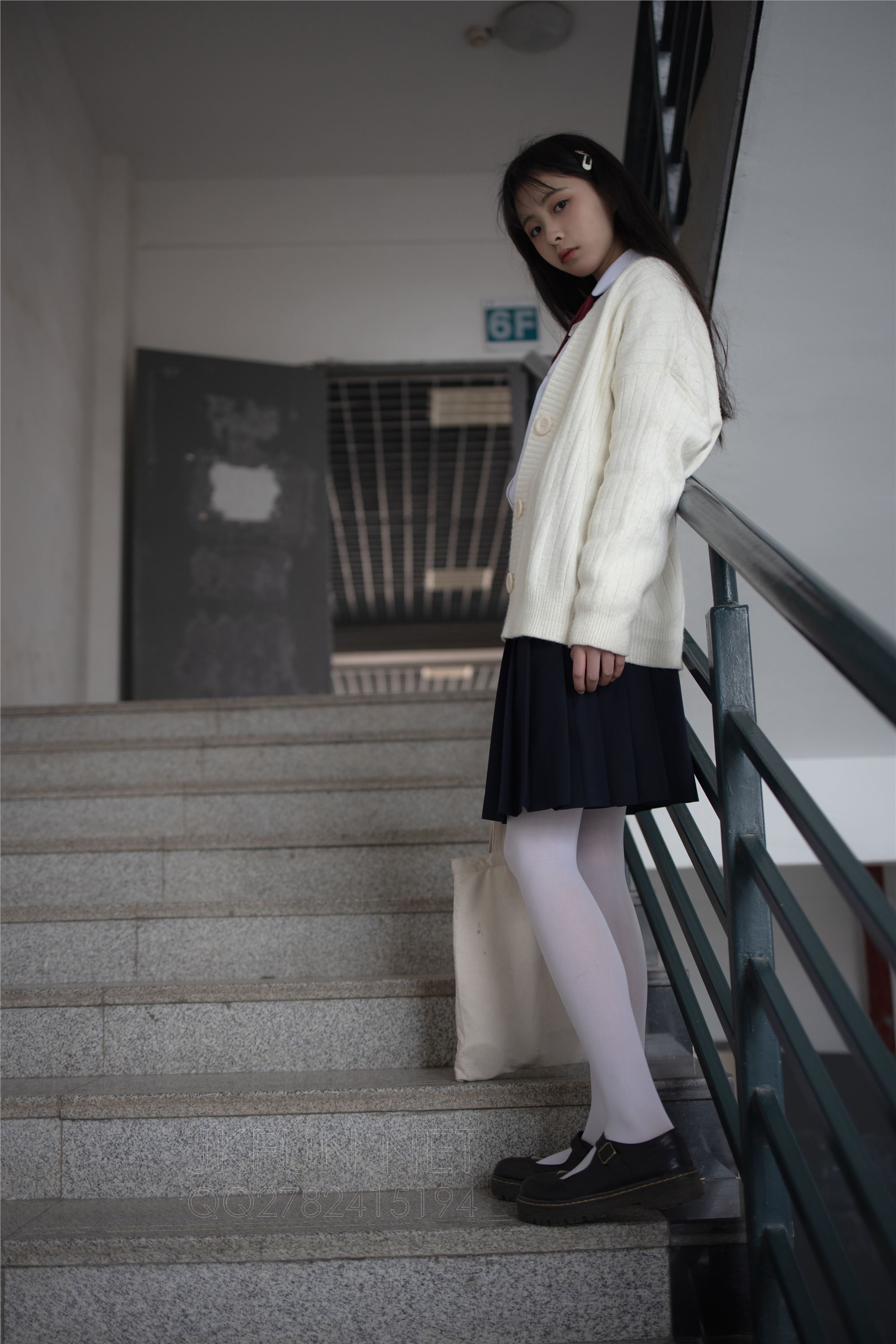 [Sen Luo financial group] Rose's full photo jkfun-001 sweet rice pure white silk schoolgirl