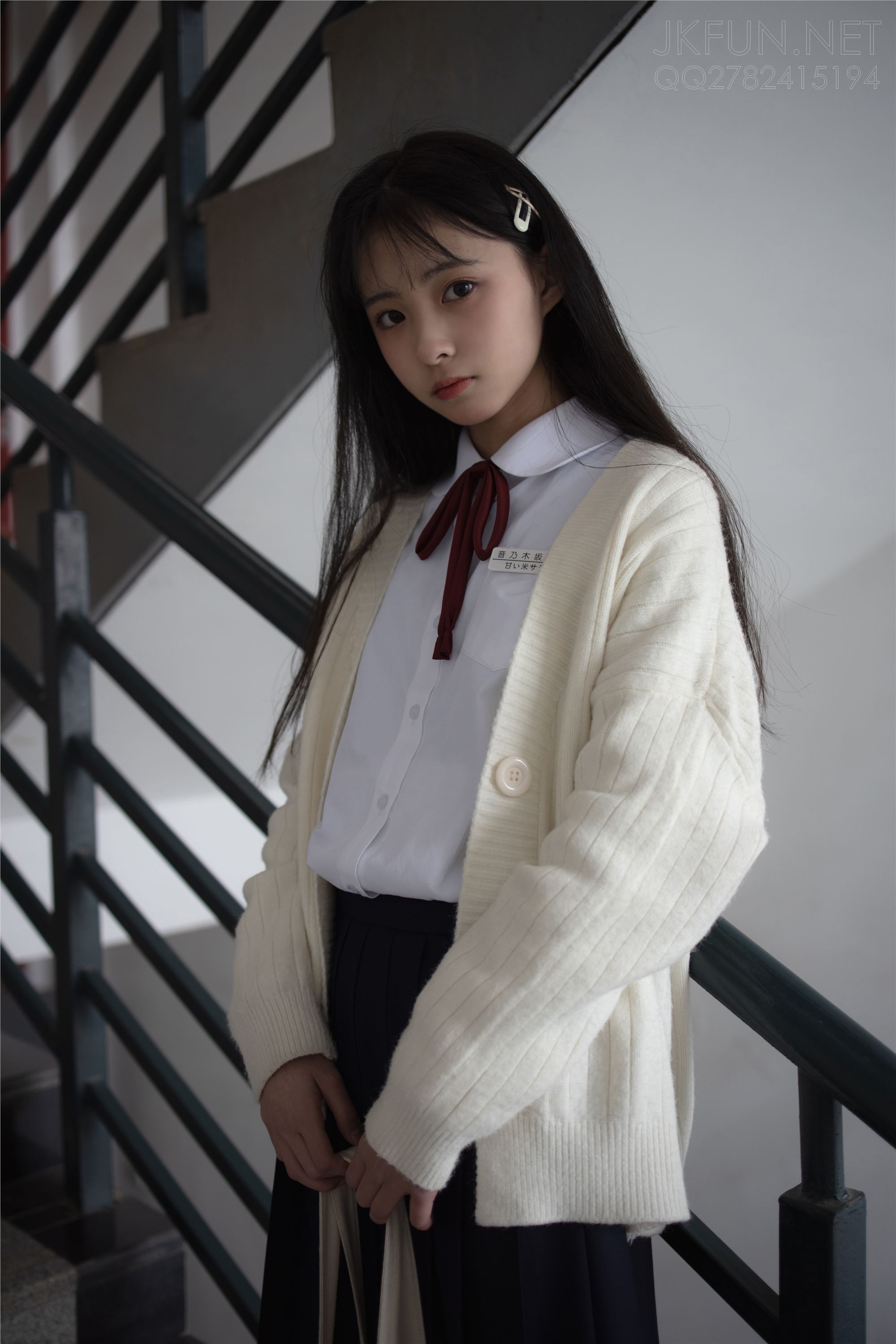 [Sen Luo financial group] Rose's full photo jkfun-001 sweet rice pure white silk schoolgirl