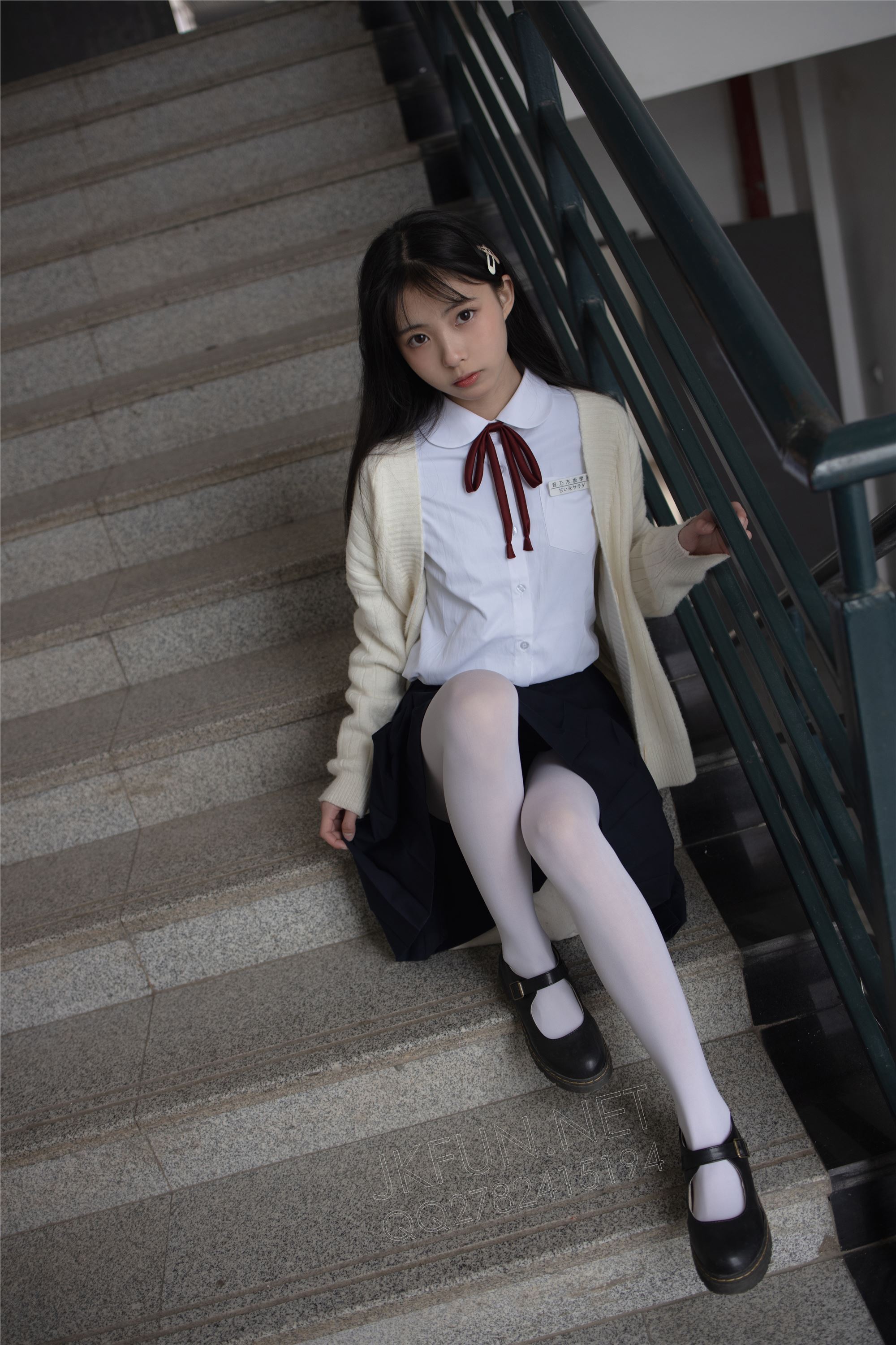 [Sen Luo financial group] Rose's full photo jkfun-001 sweet rice pure white silk schoolgirl