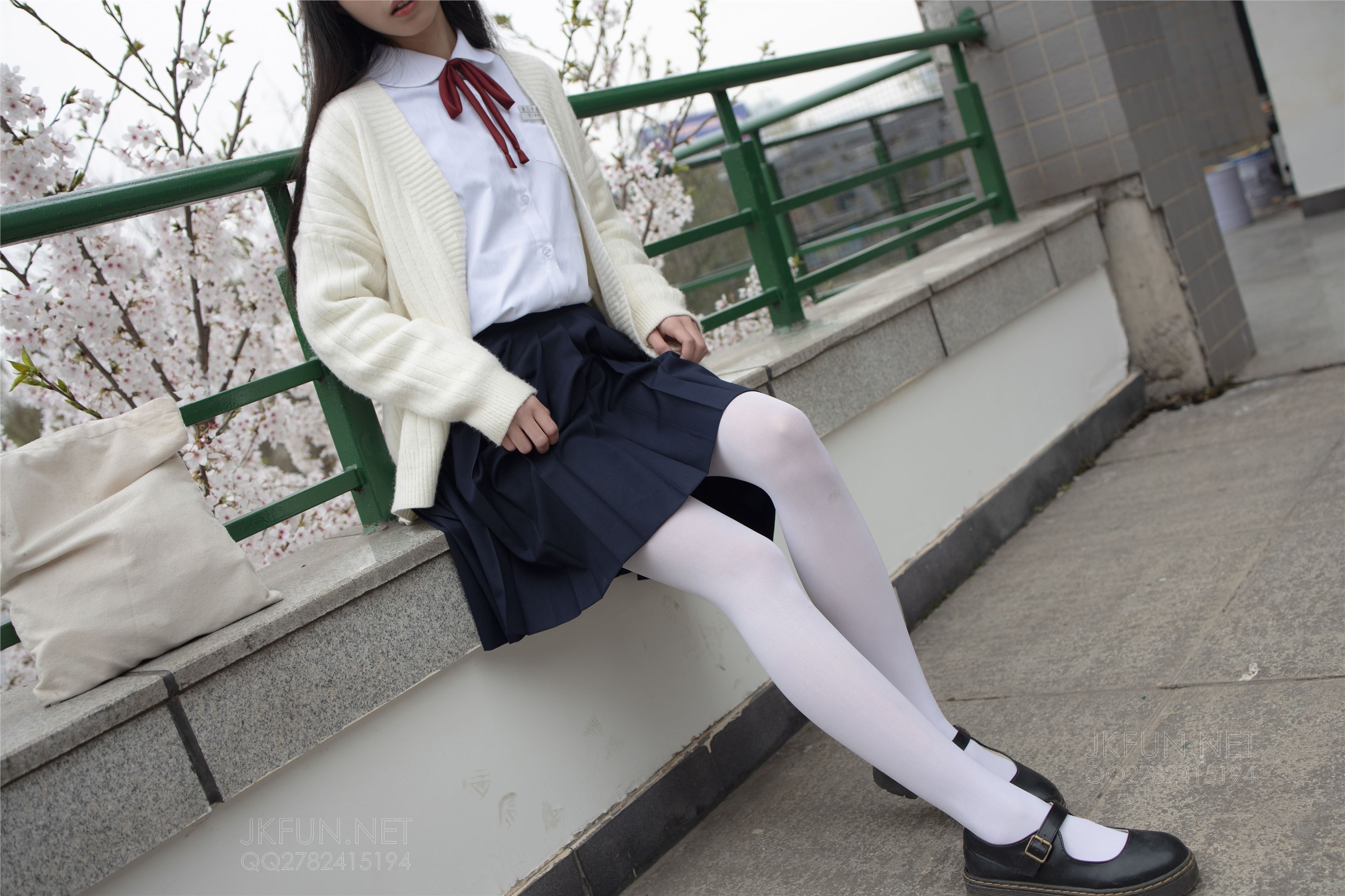 [Sen Luo financial group] Rose's full photo jkfun-001 sweet rice pure white silk schoolgirl