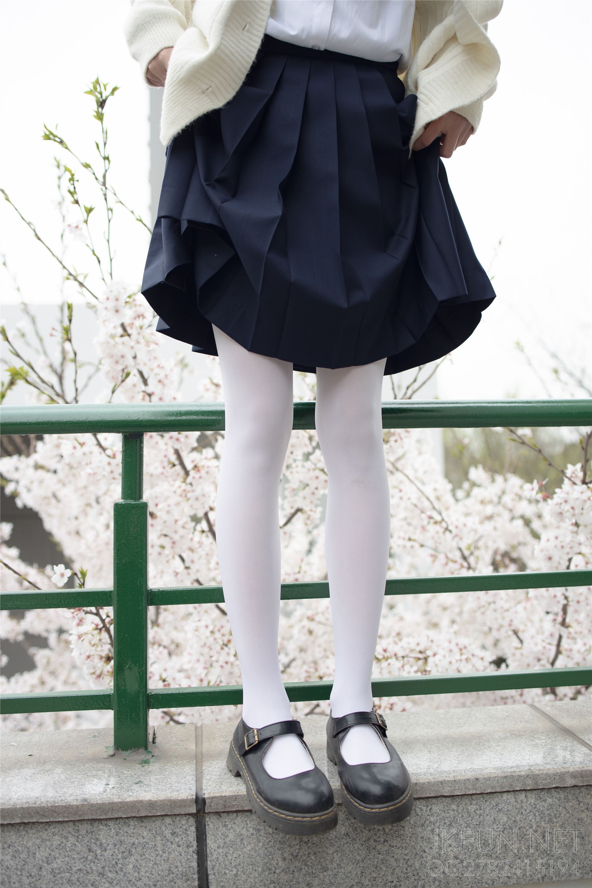 [Sen Luo financial group] Rose's full photo jkfun-001 sweet rice pure white silk schoolgirl