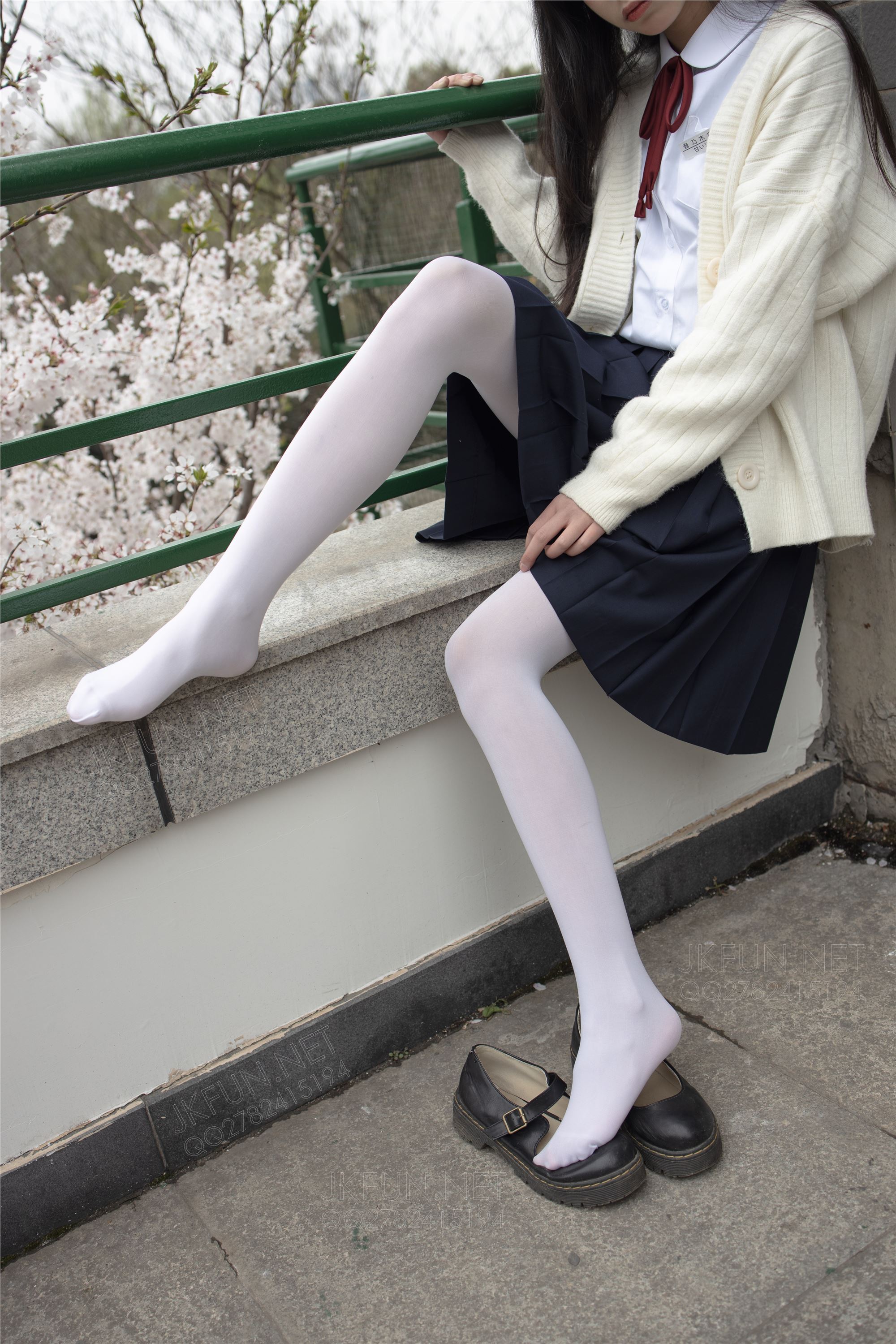 [Sen Luo financial group] Rose's full photo jkfun-001 sweet rice pure white silk schoolgirl