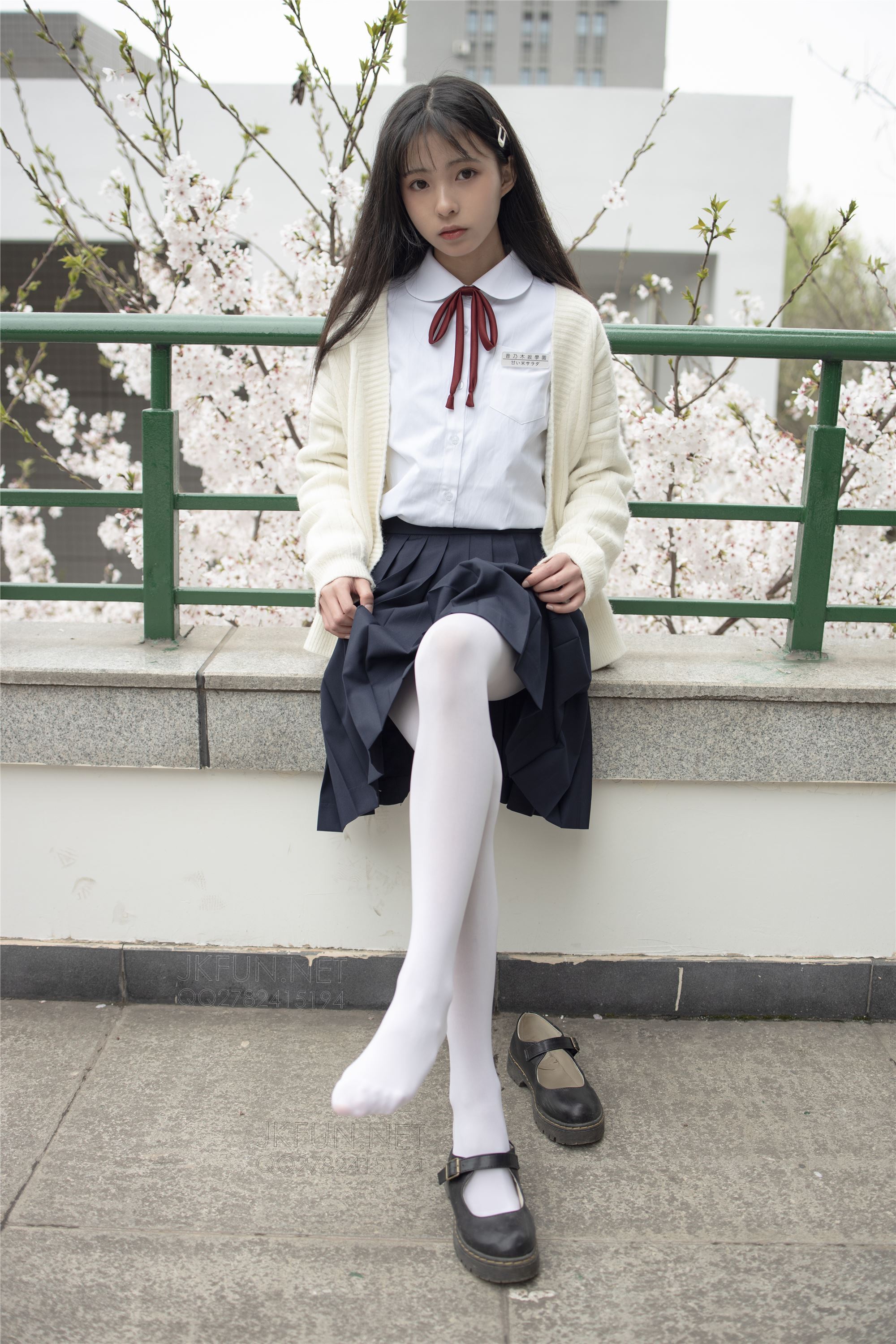 [Sen Luo financial group] Rose's full photo jkfun-001 sweet rice pure white silk schoolgirl