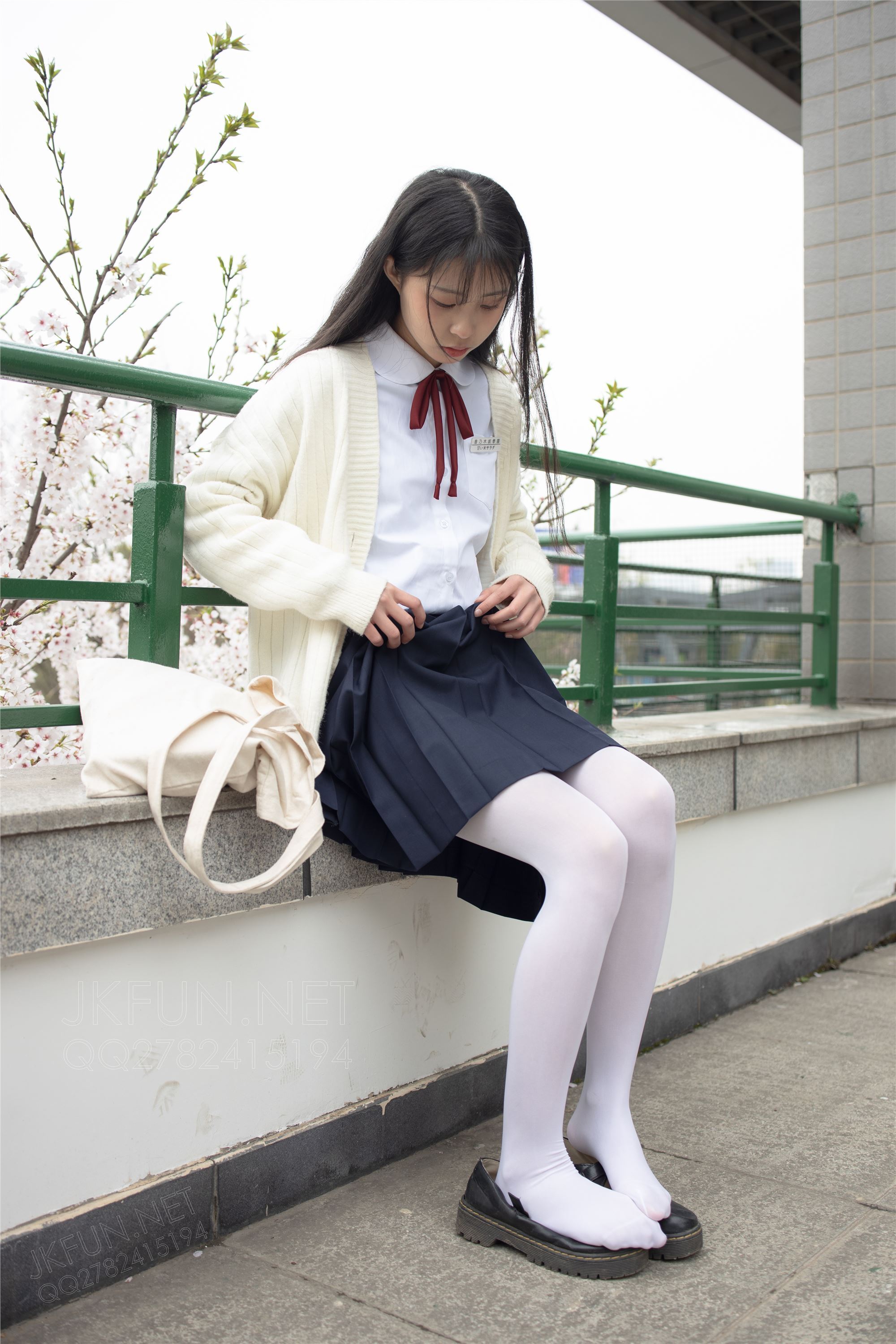 [Sen Luo financial group] Rose's full photo jkfun-001 sweet rice pure white silk schoolgirl