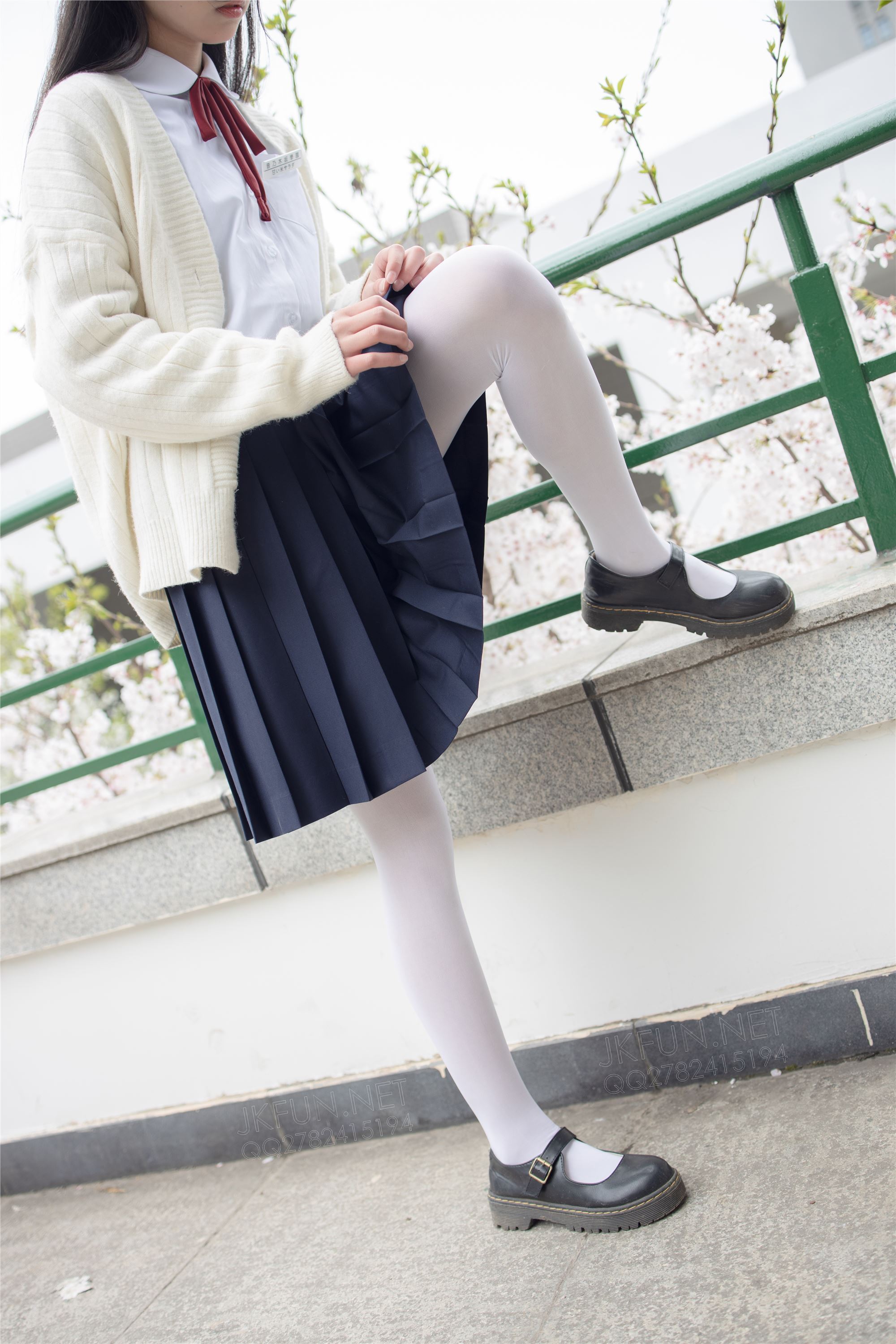 [Sen Luo financial group] Rose's full photo jkfun-001 sweet rice pure white silk schoolgirl