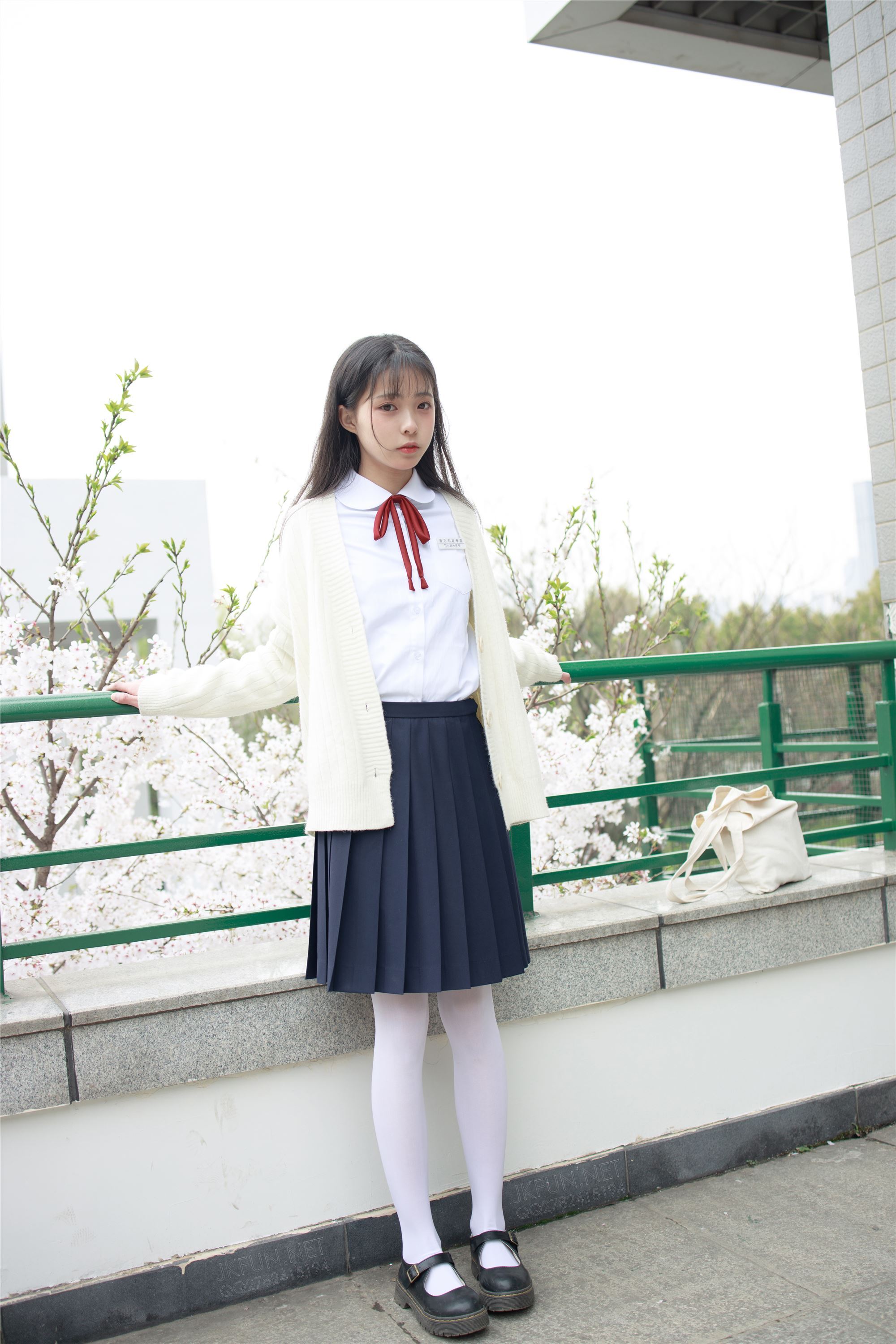 [Sen Luo financial group] Rose's full photo jkfun-001 sweet rice pure white silk schoolgirl