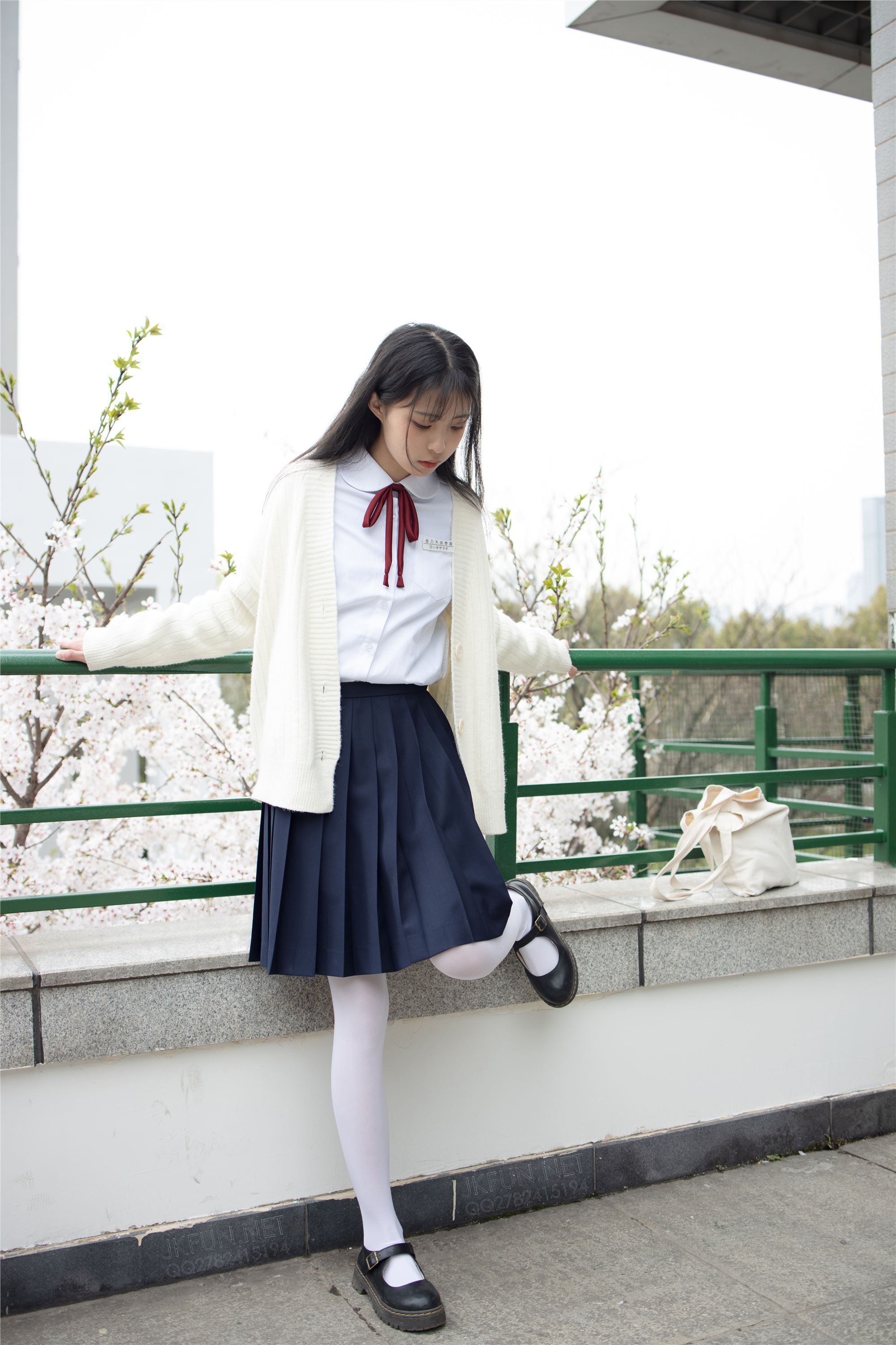 [Sen Luo financial group] Rose's full photo jkfun-001 sweet rice pure white silk schoolgirl