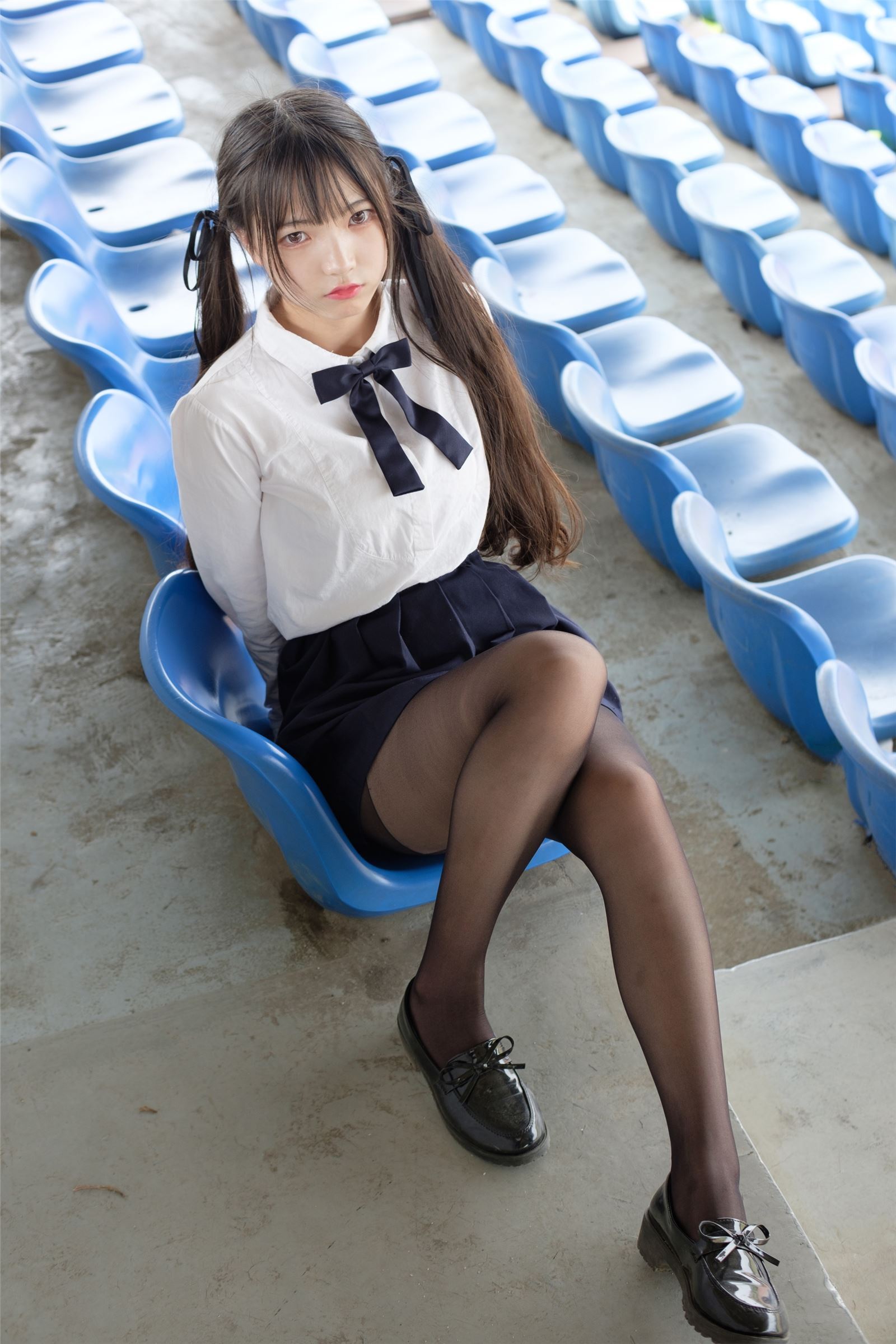 Photo by Senluo group - [ssr-009] outdoor black silk schoolgirl