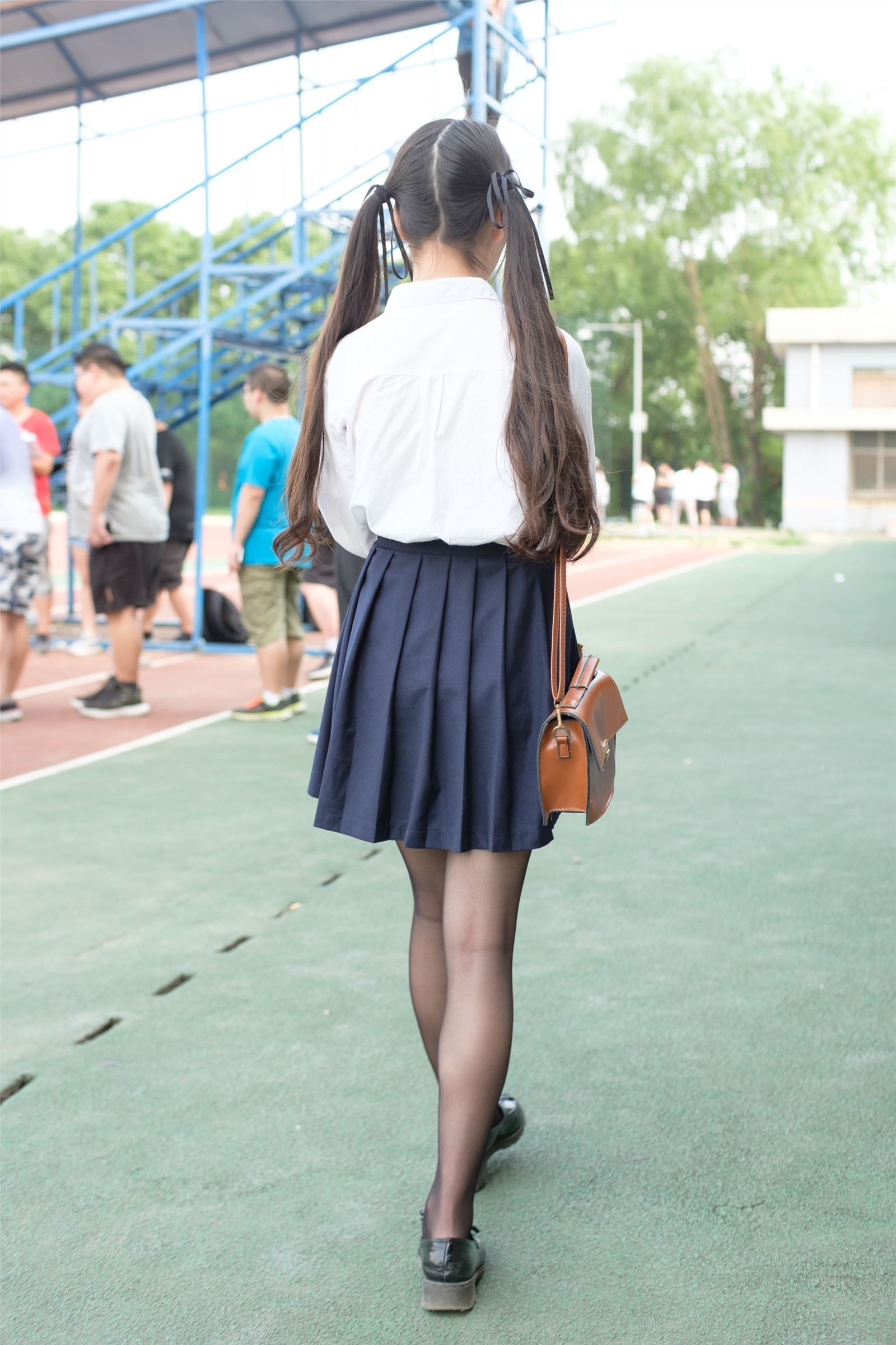 Photo by Senluo group - [ssr-009] outdoor black silk schoolgirl