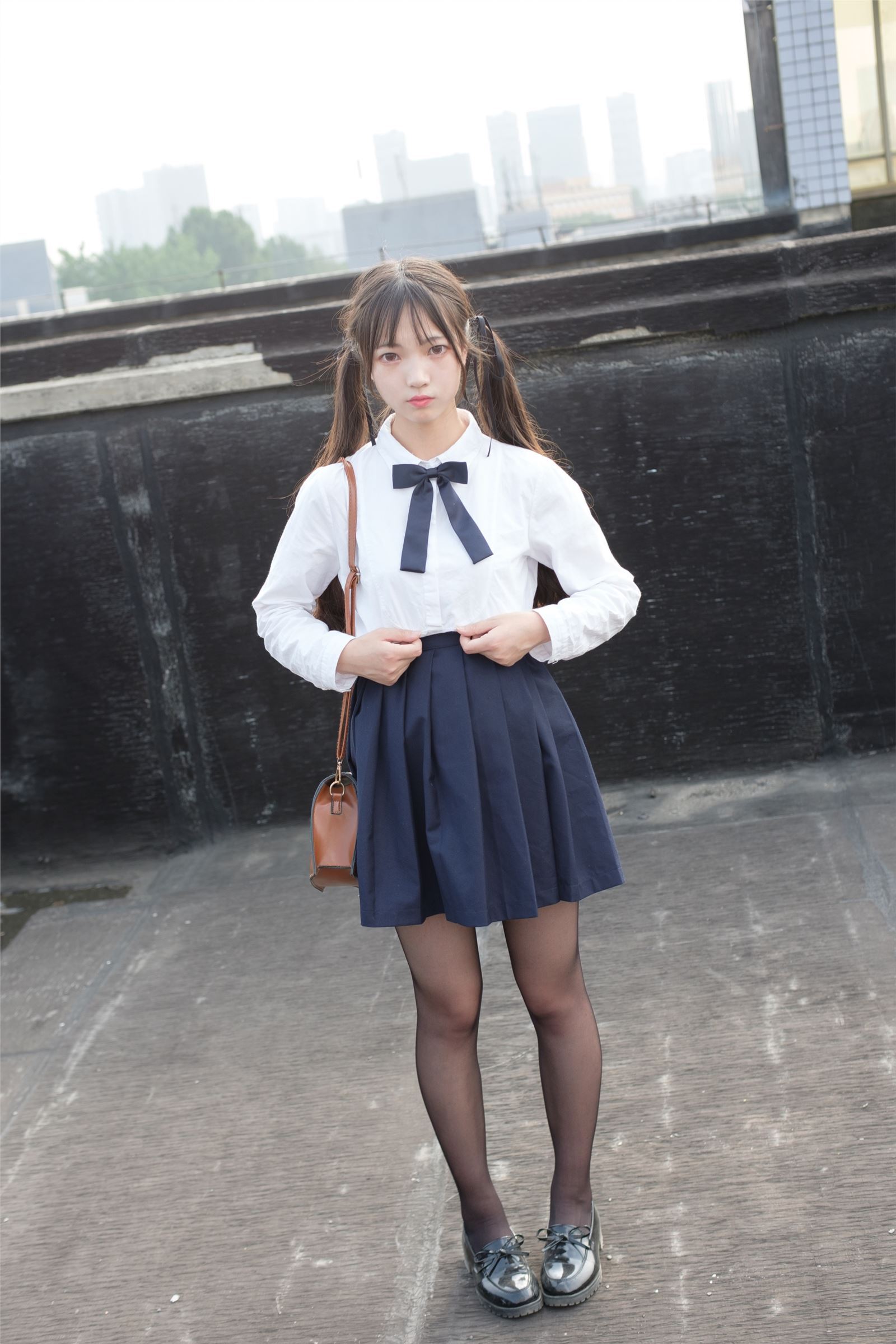 Photo by Senluo group - [ssr-009] outdoor black silk schoolgirl