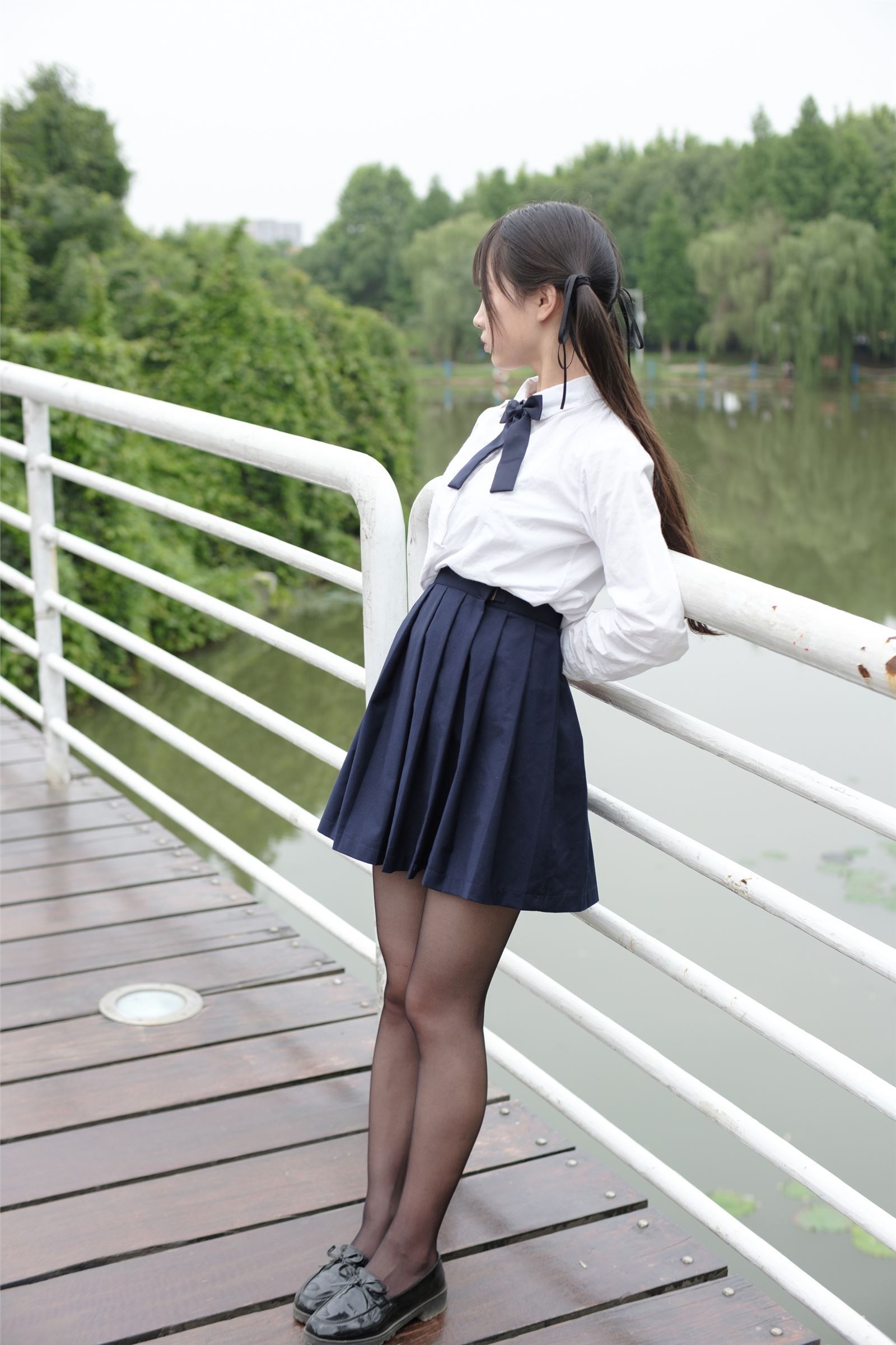 Photo by Senluo group - [ssr-009] outdoor black silk schoolgirl