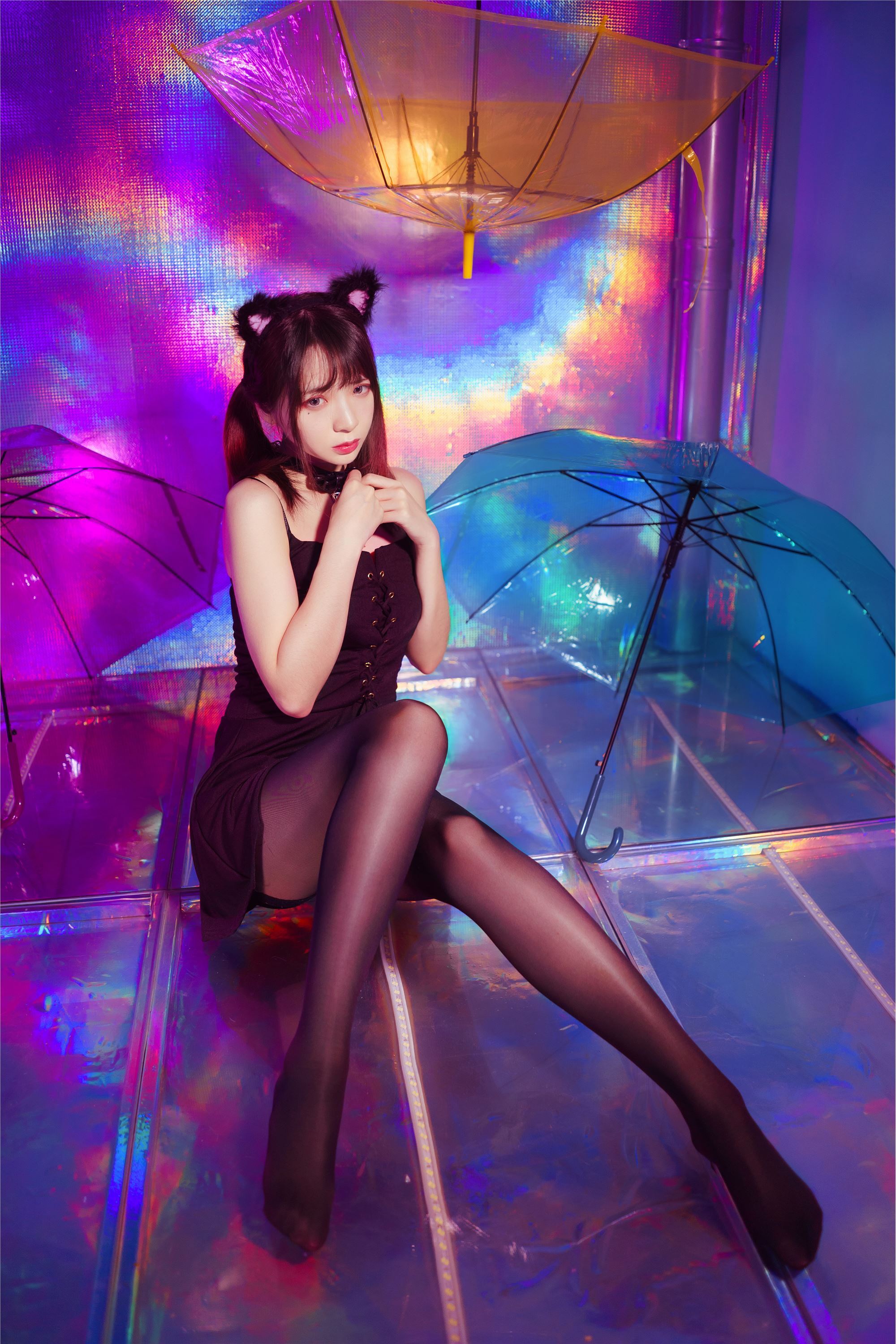 Crazy cat SS - silk stockings Rhapsody (light)