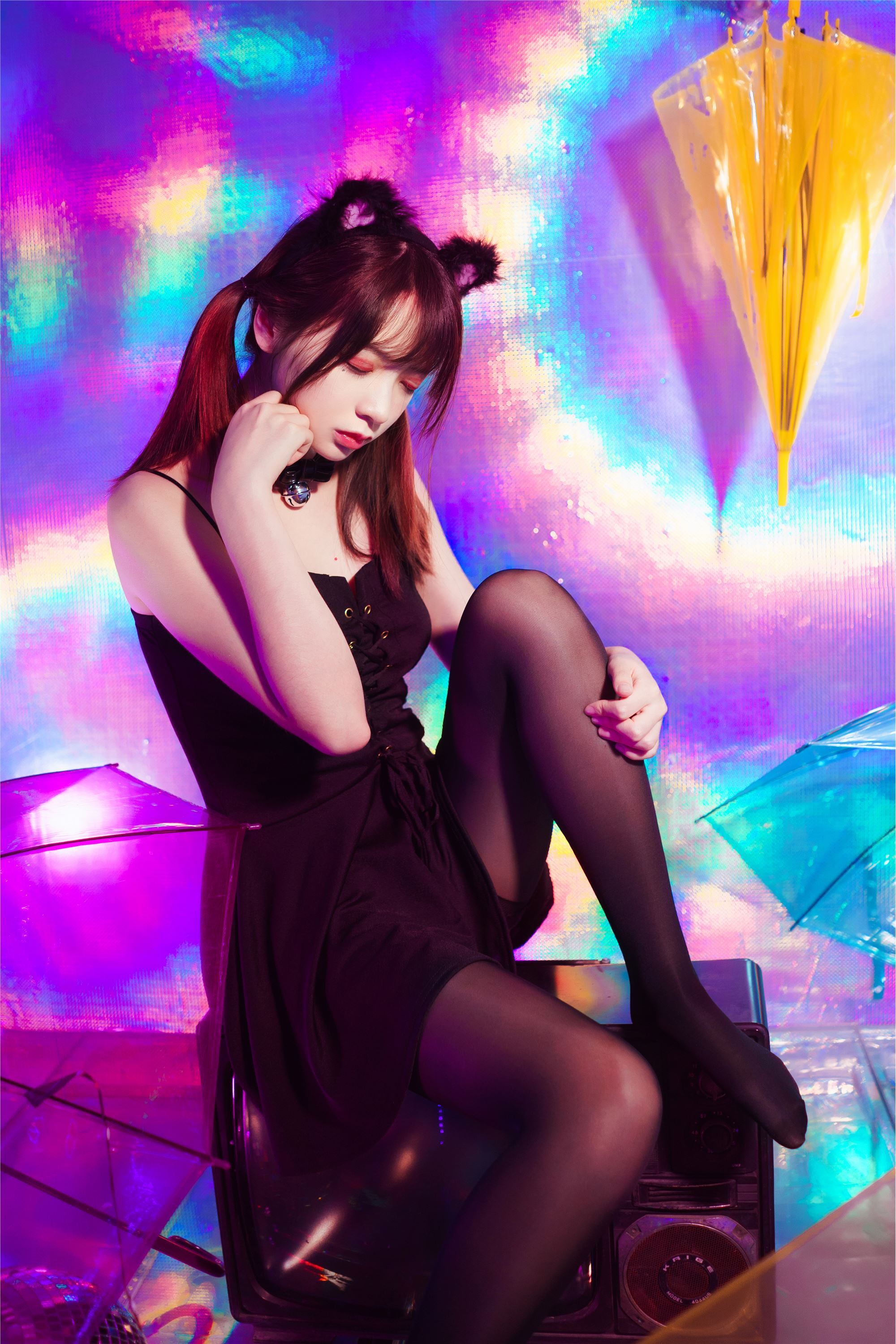 Crazy cat SS - silk stockings Rhapsody (light)