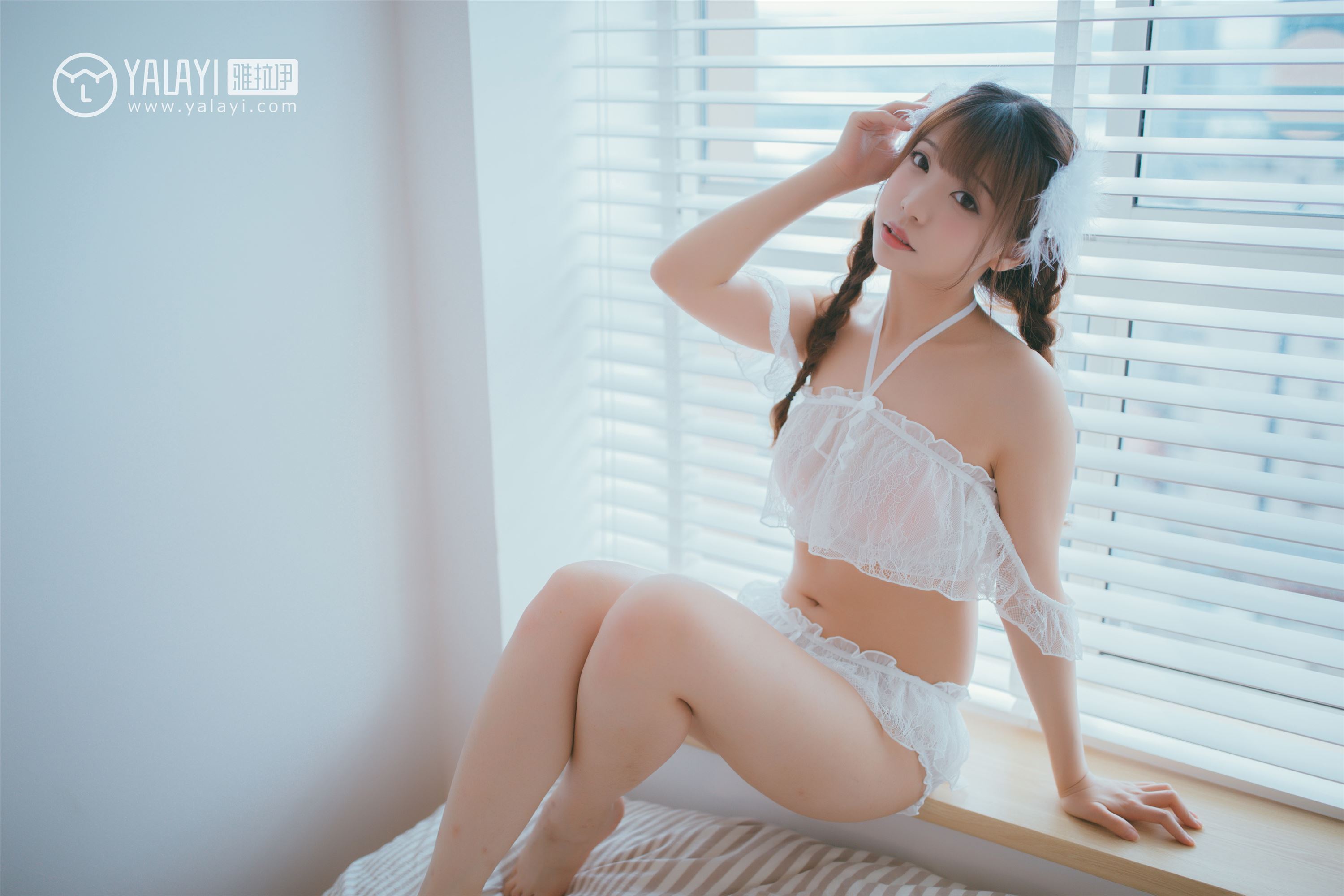 [YALAYI雅拉伊]2019.03.20 No.061 白色桔梗花 水花儿