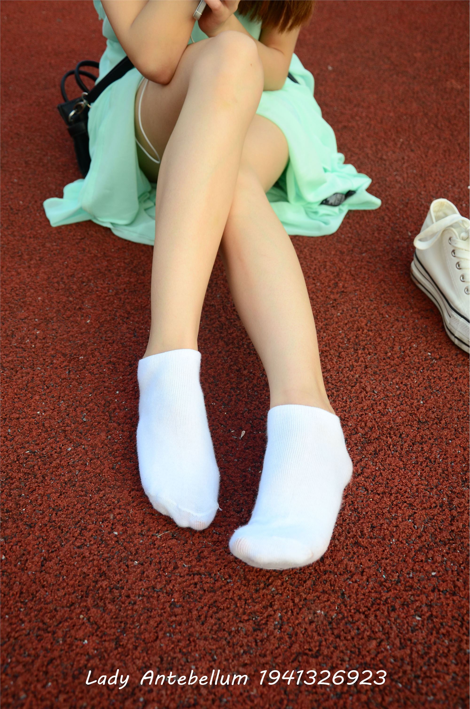[goddess before the war] love feet and legs, cotton stockings, goddess level photo set 001
