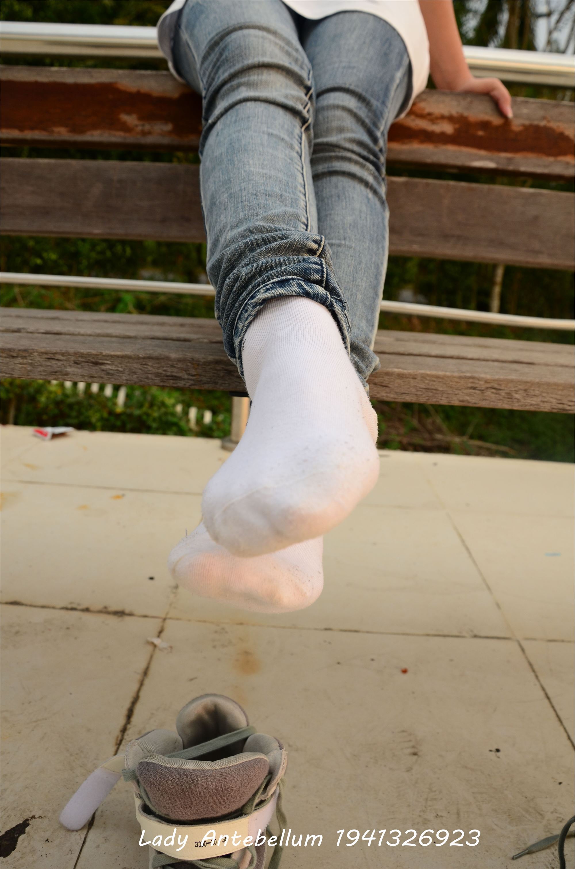 [goddess before the war] feet and legs cotton stockings goddess level photo set 008