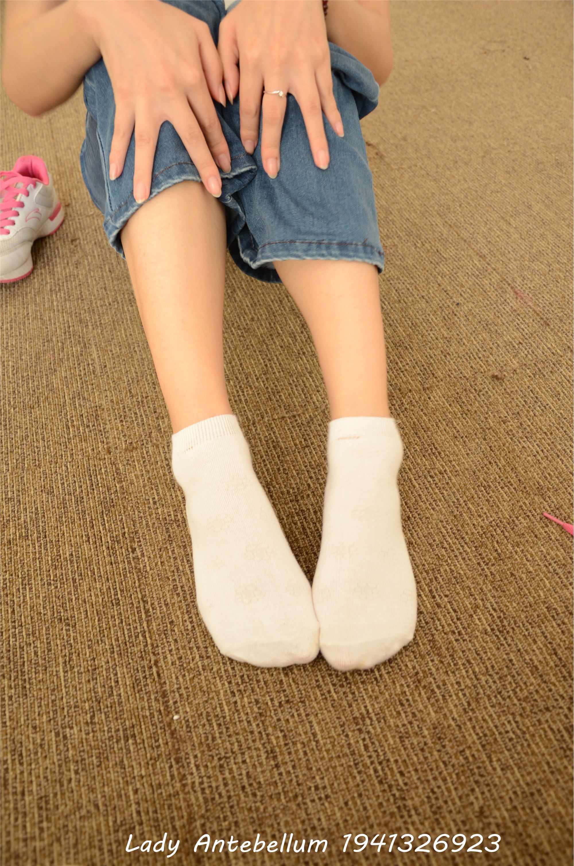 [goddess before the war] love feet and legs, cotton stockings, goddess level photo set 024