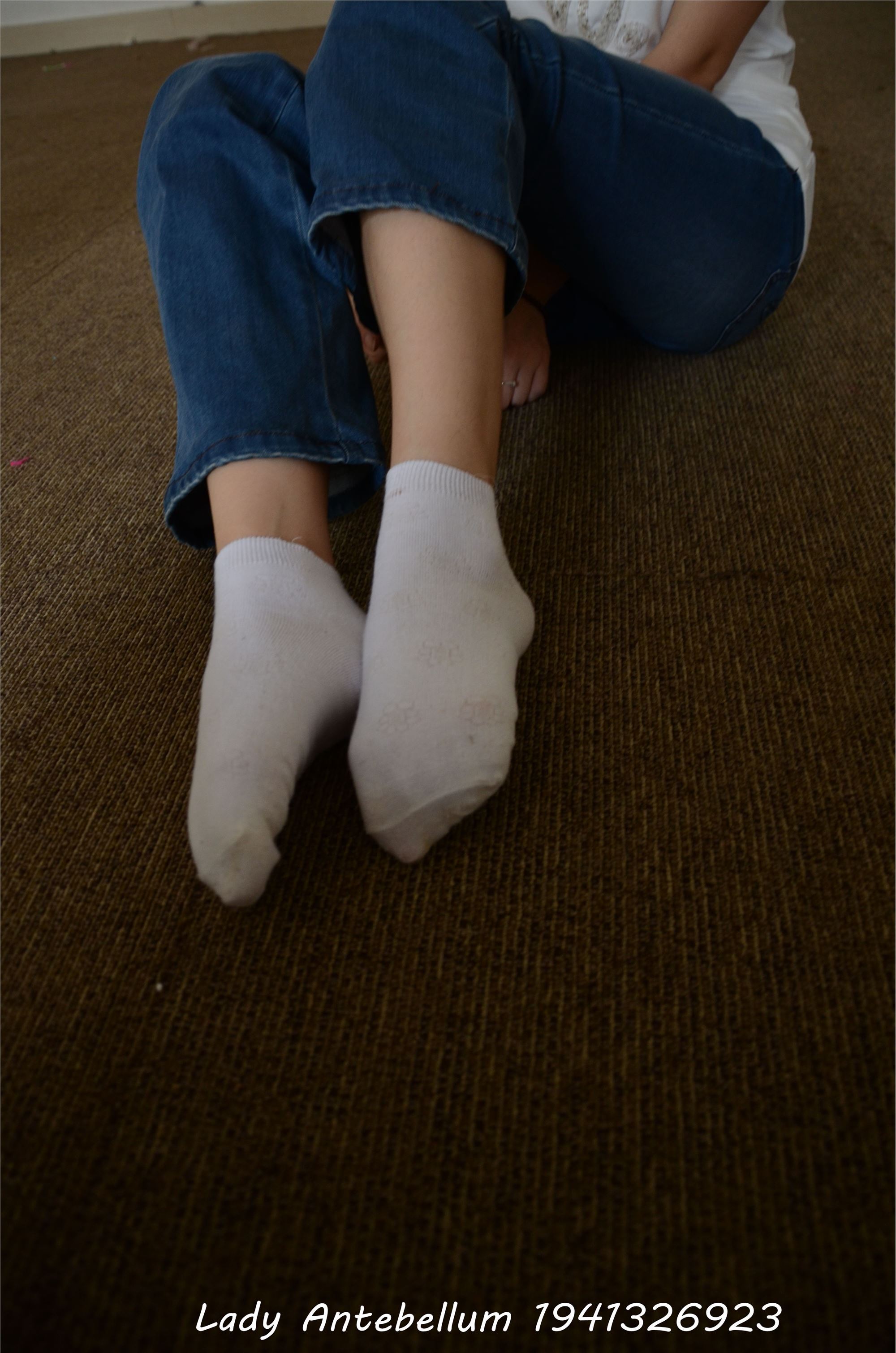 [goddess before the war] love feet and legs, cotton stockings, goddess level photo set 024