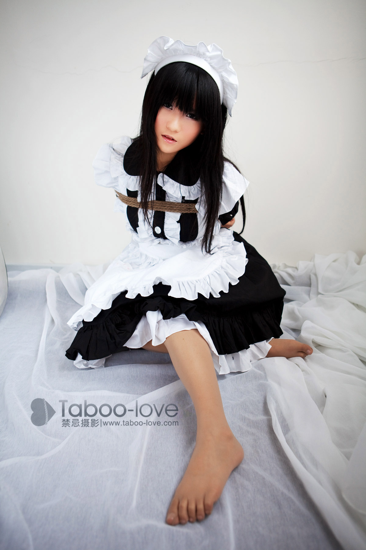 No.004 small t beautiful little maid's afternoon time taboo photography rope art binding