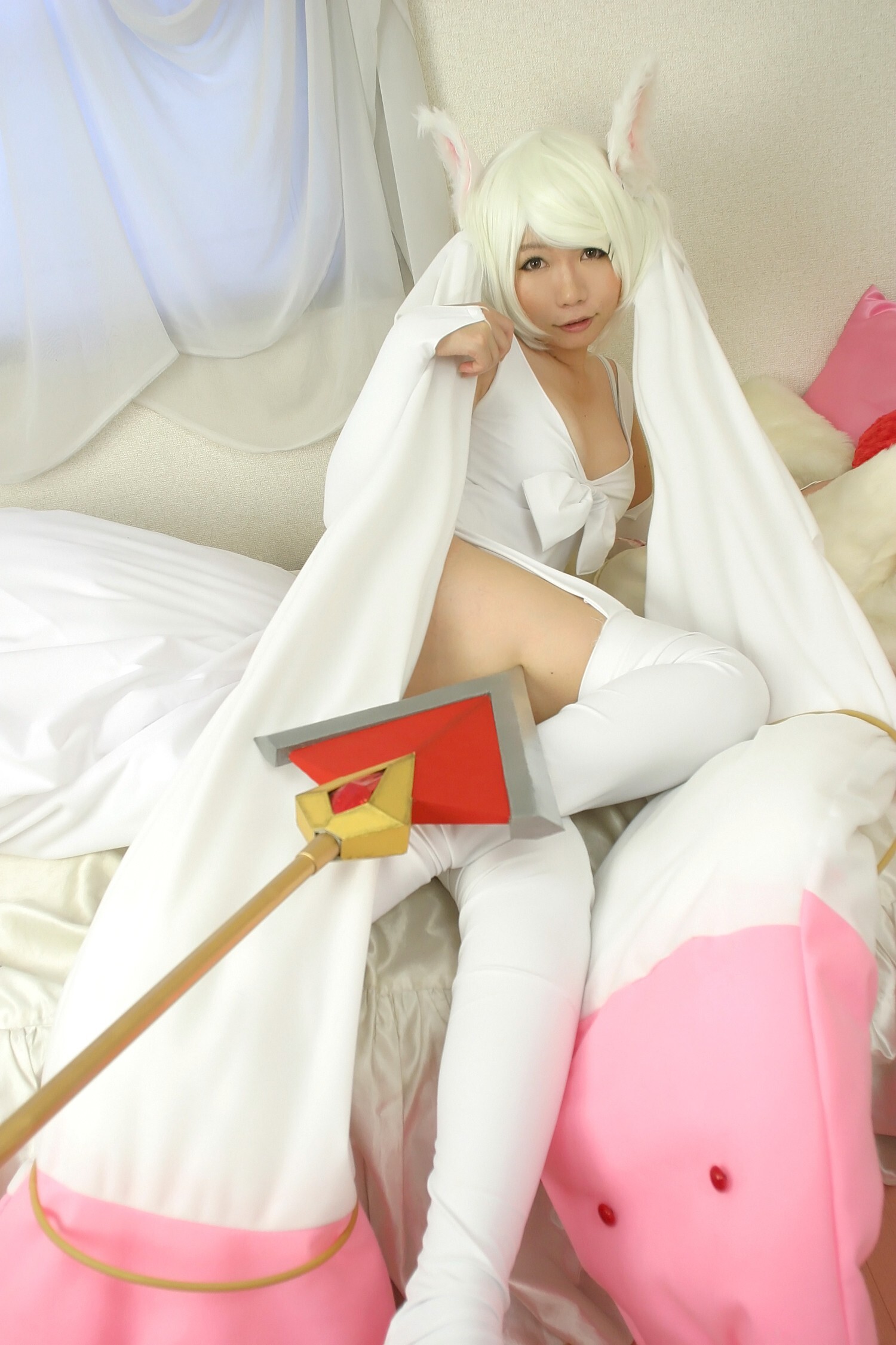 [Cosplay]  Mahou Shoujo Madoka Magika - Kyubey hot cosplay Part.1