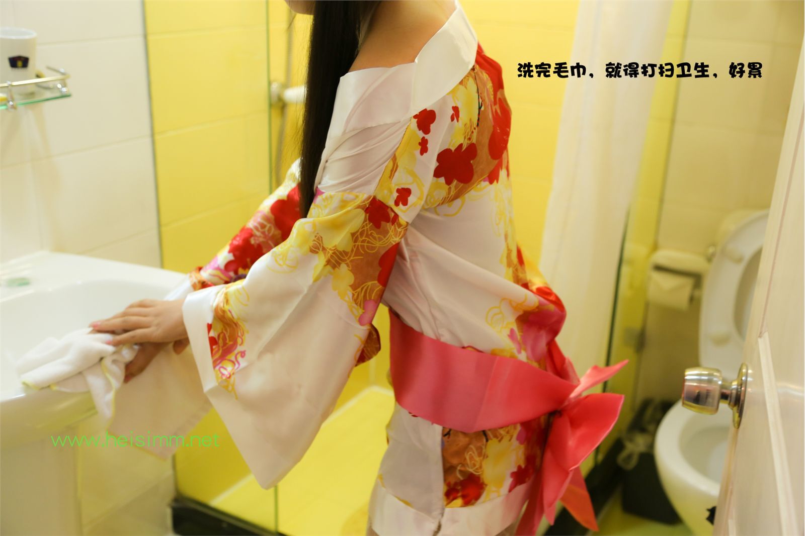 [Heisi Photo] 2013.05.14 no.006 white silk kimono theater Edition