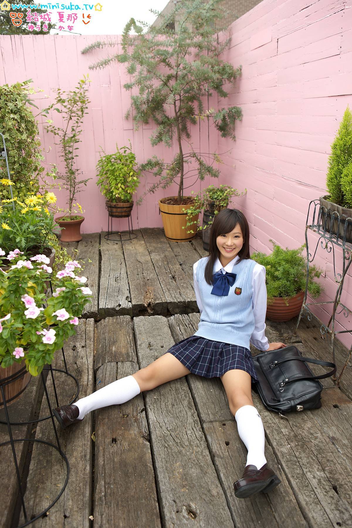 Students' uniform tempts Xana[ Minisuka.tv ]Female high school students in active service